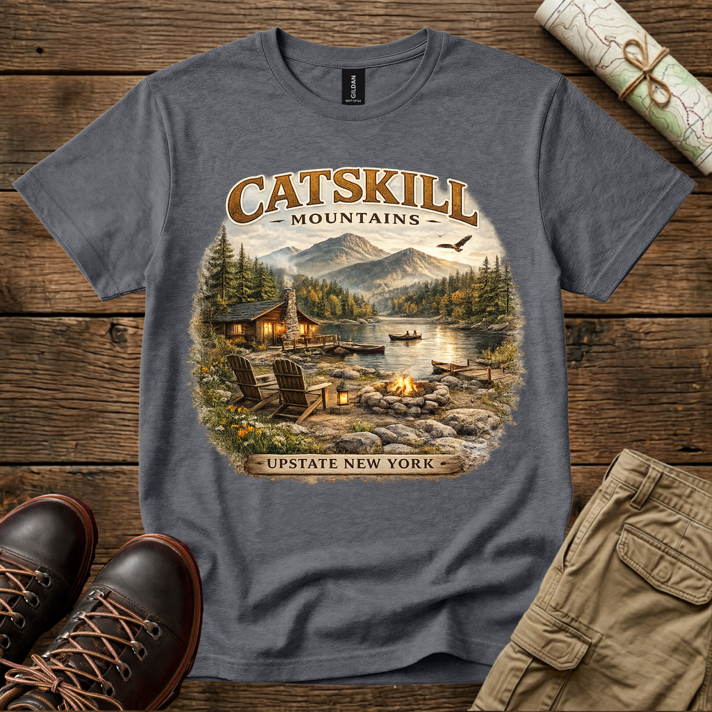 Catskill Mountains Cabin T-Shirt