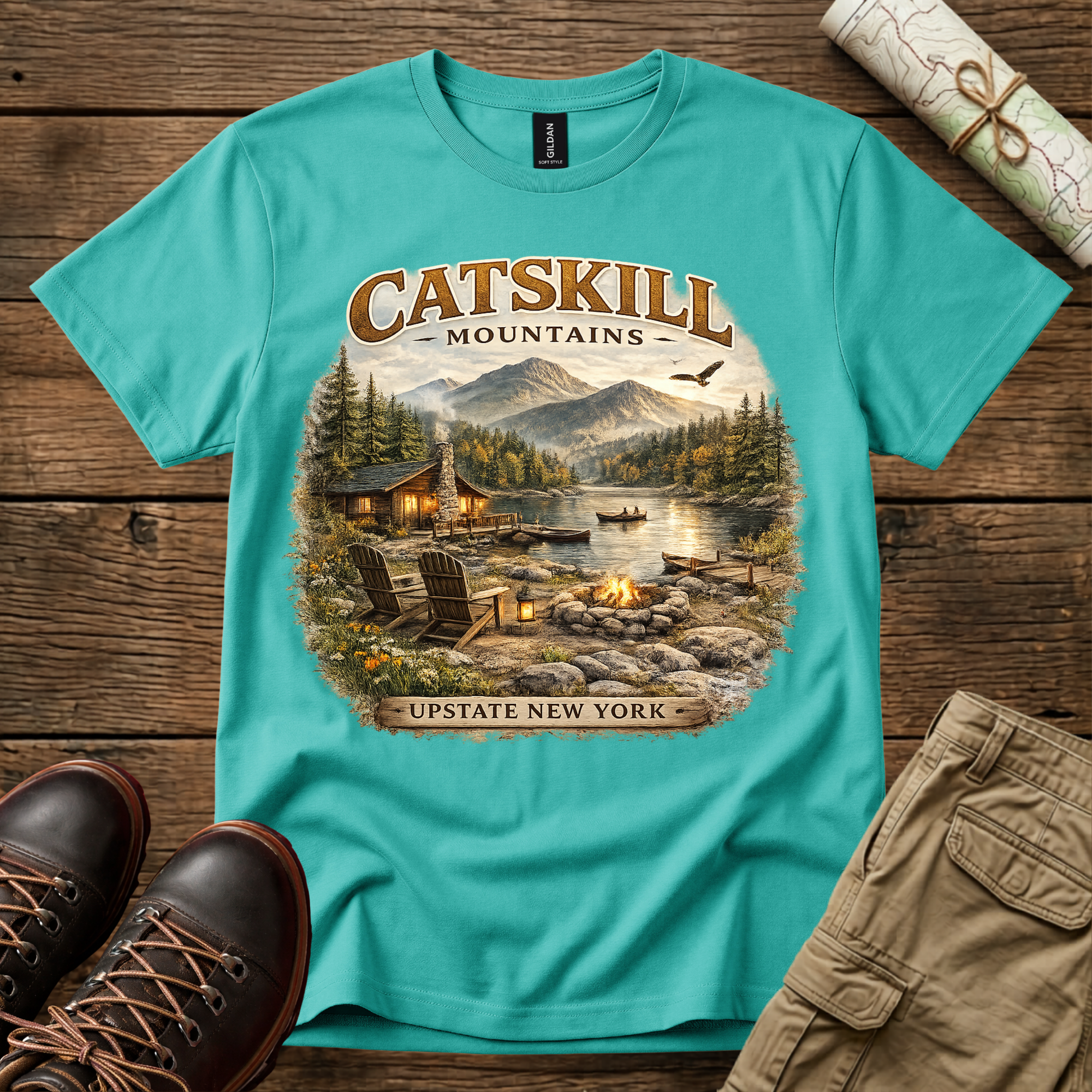 Catskill Mountains Cabin T-Shirt