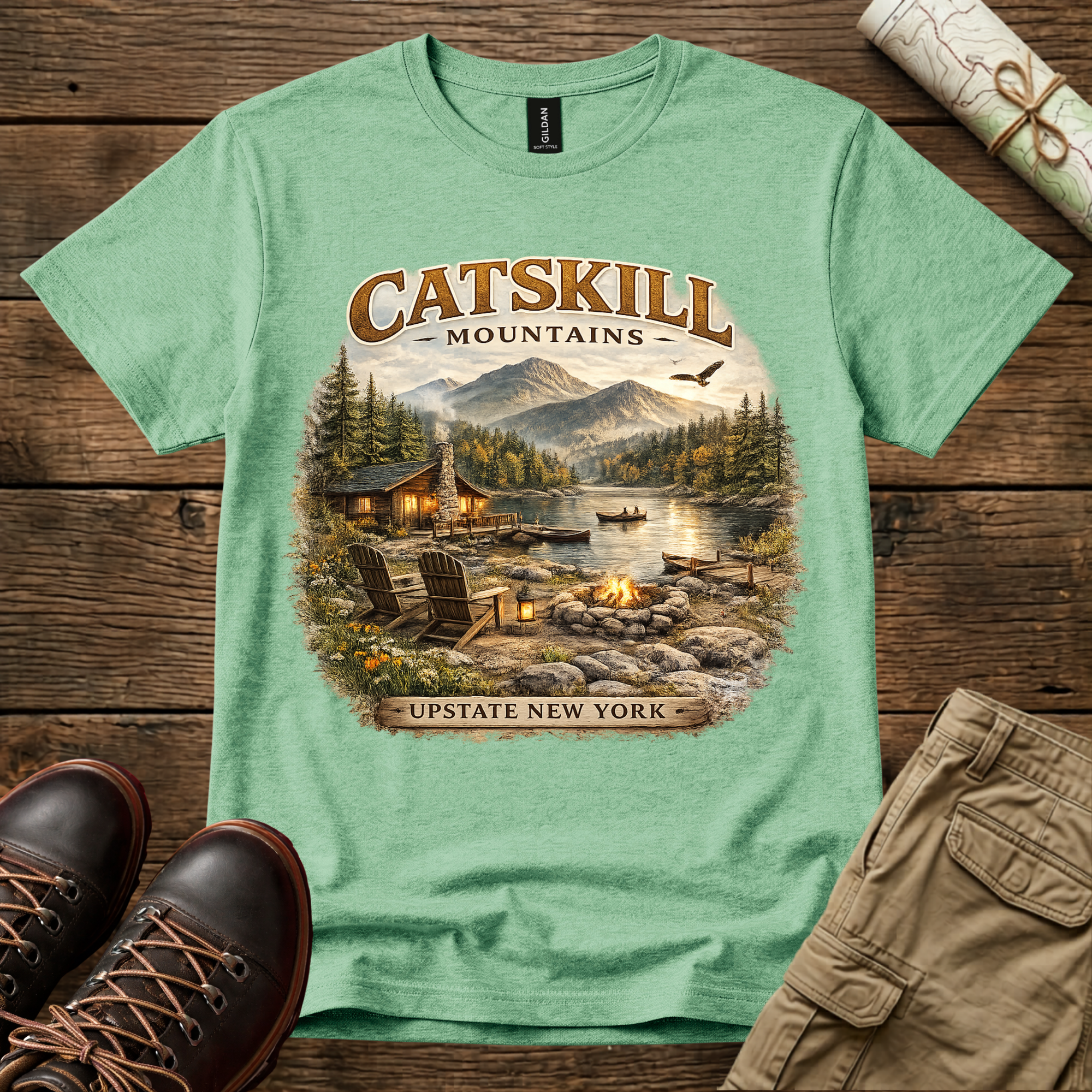 Catskill Mountains Cabin T-Shirt