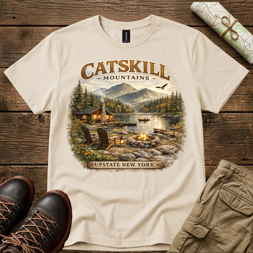 Catskill Mountains Cabin T-Shirt