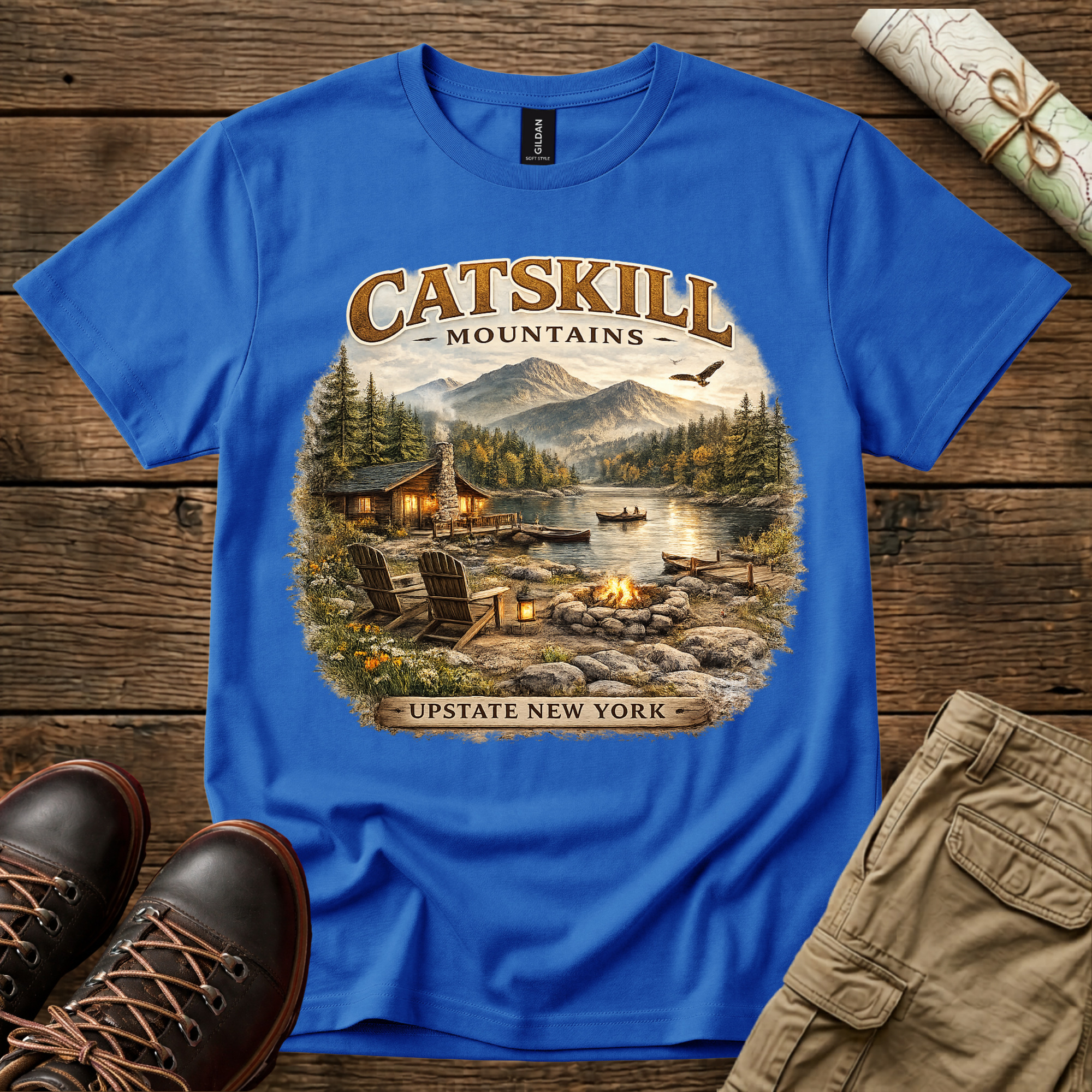 Catskill Mountains Cabin T-Shirt