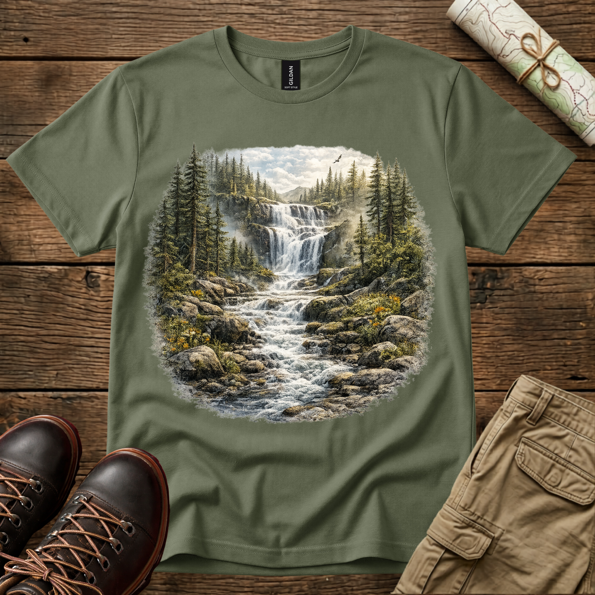 Nature Waterfall T-Shirt