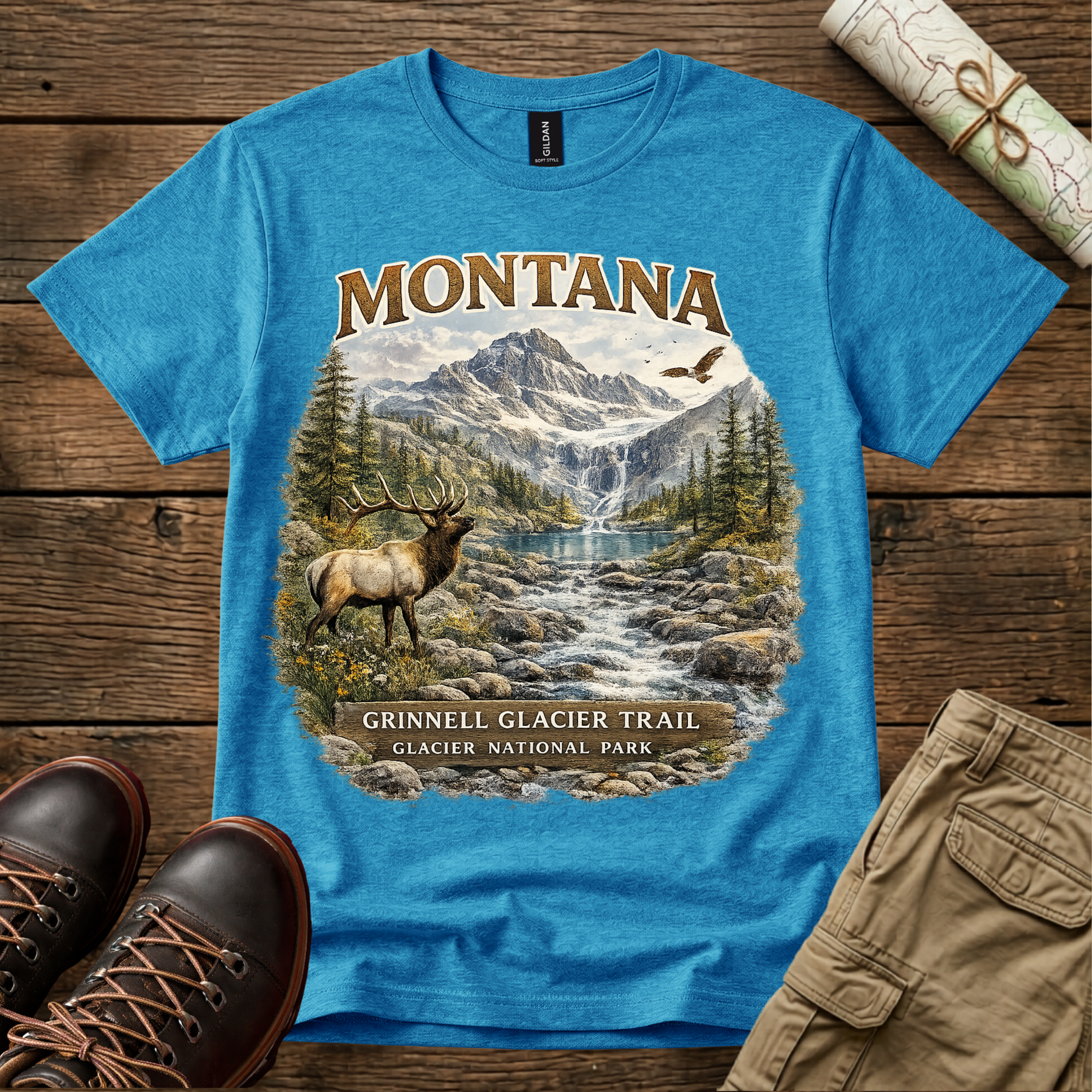 Montana Grinnell Glacier Trail T-Shirt