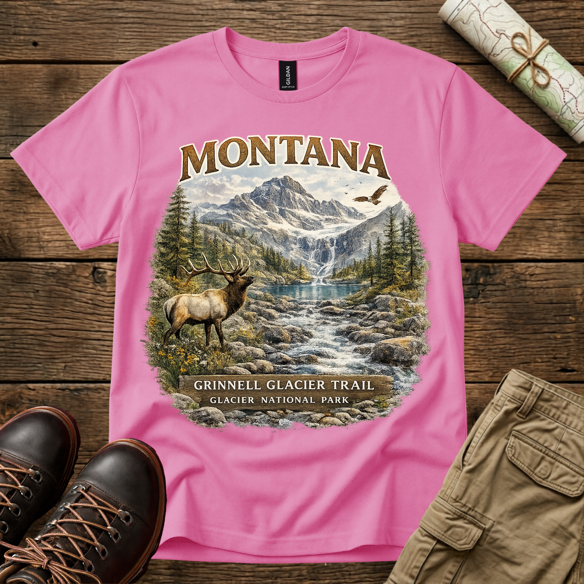 Montana Grinnell Glacier Trail T-Shirt