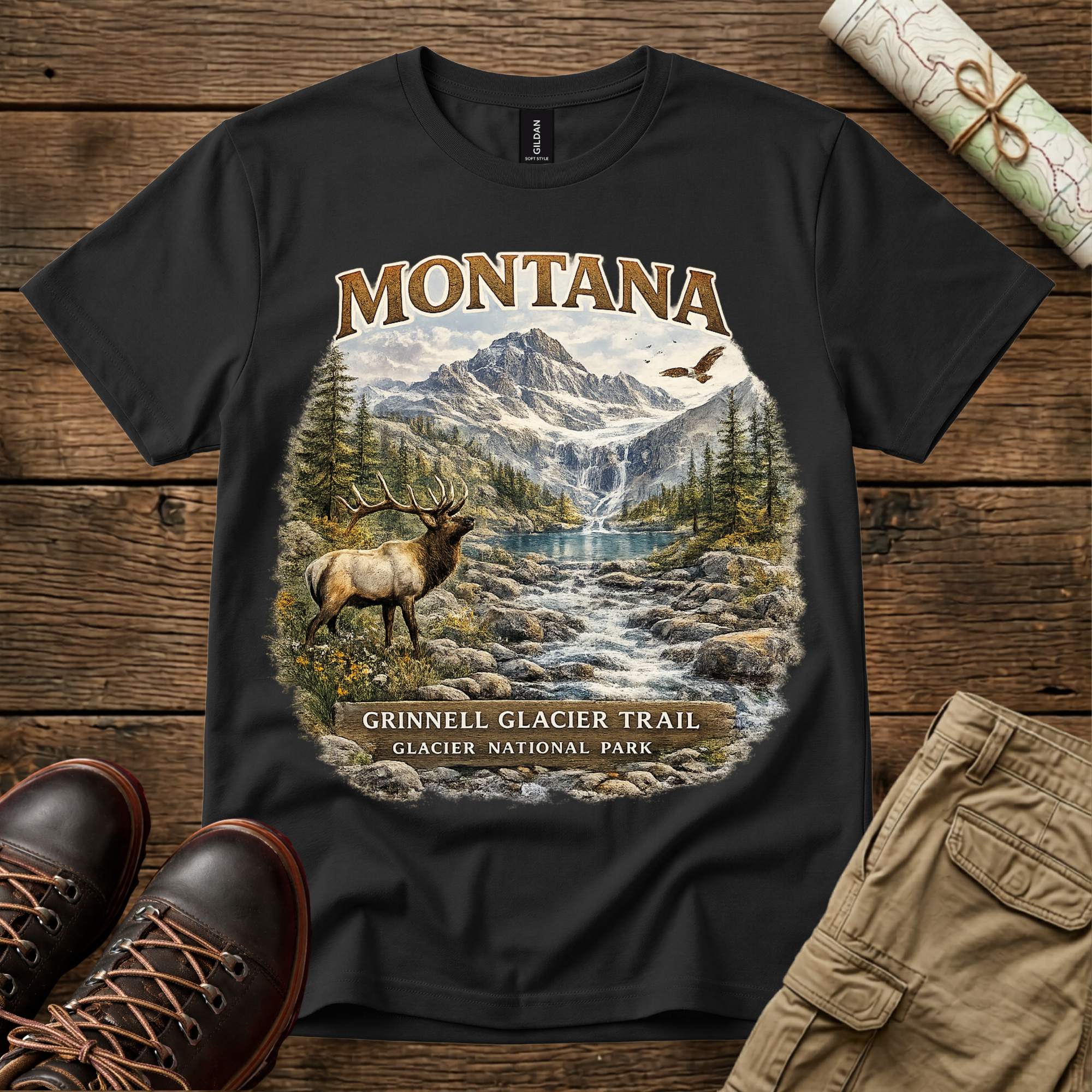 Montana Grinnell Glacier Trail T-Shirt
