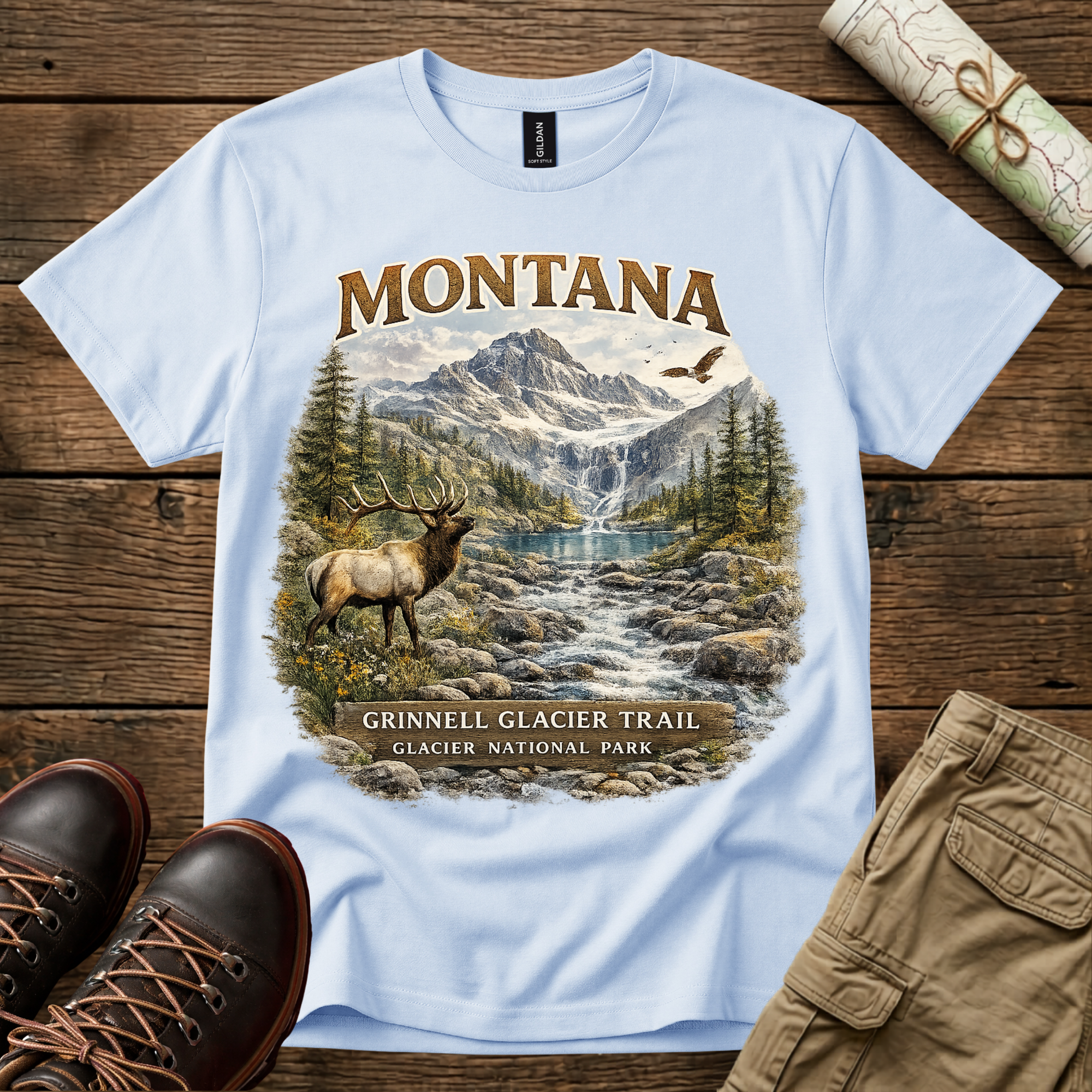 Montana Grinnell Glacier Trail T-Shirt