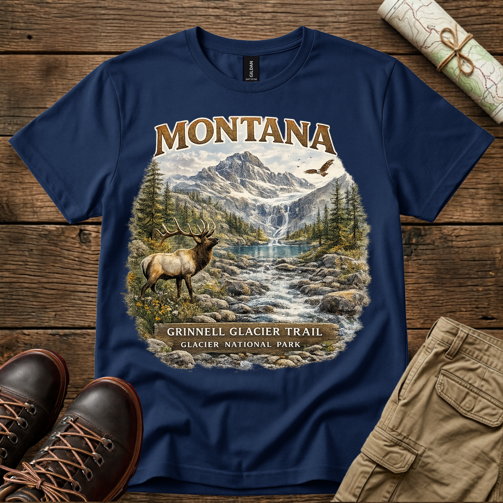 Montana Grinnell Glacier Trail T-Shirt