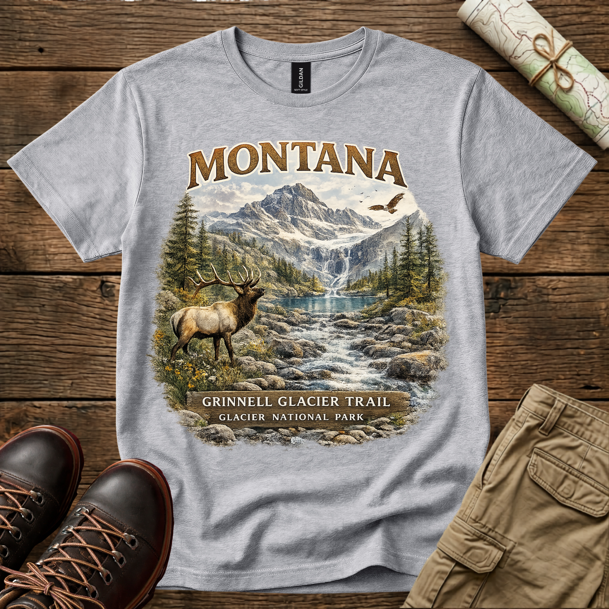Montana Grinnell Glacier Trail T-Shirt