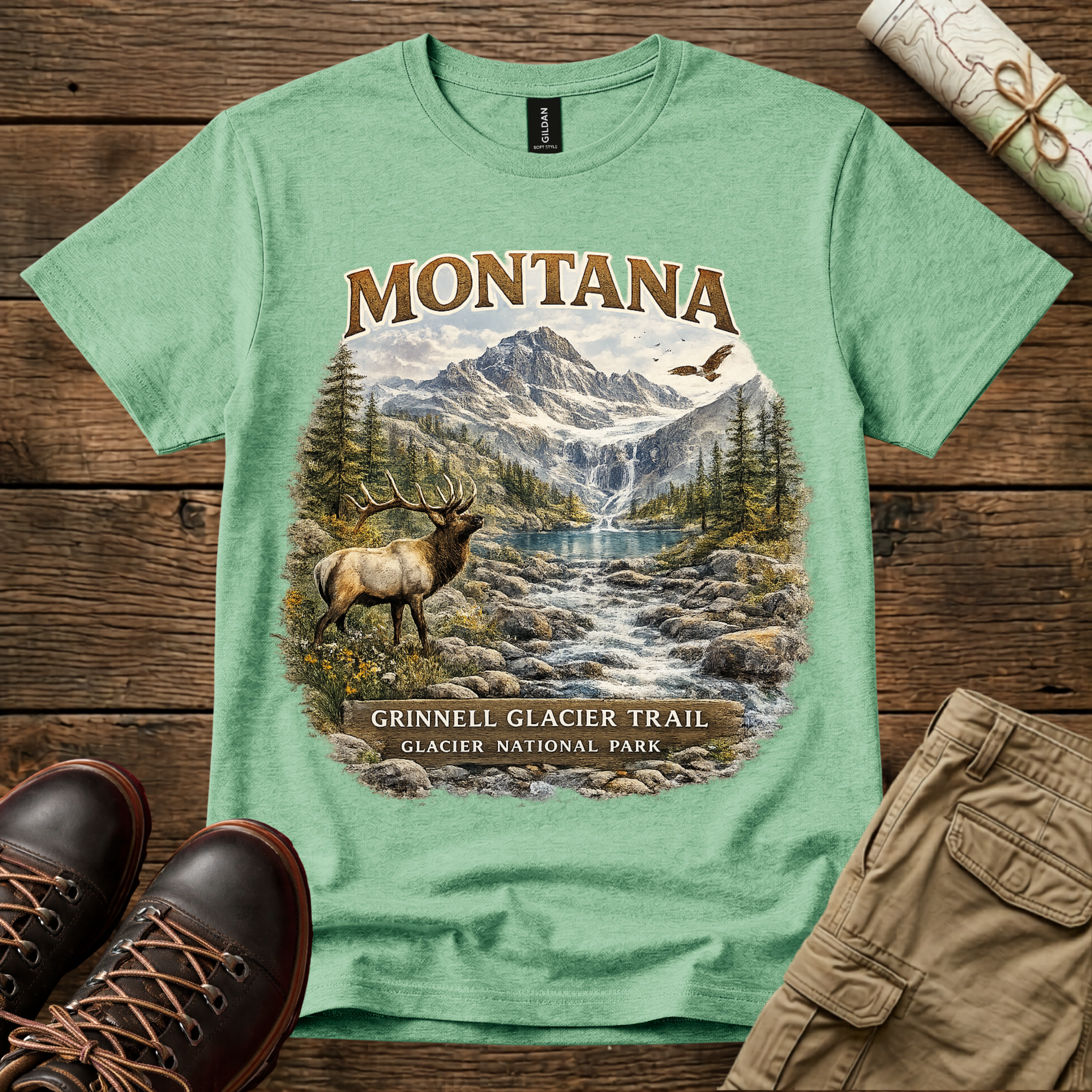 Montana Grinnell Glacier Trail T-Shirt