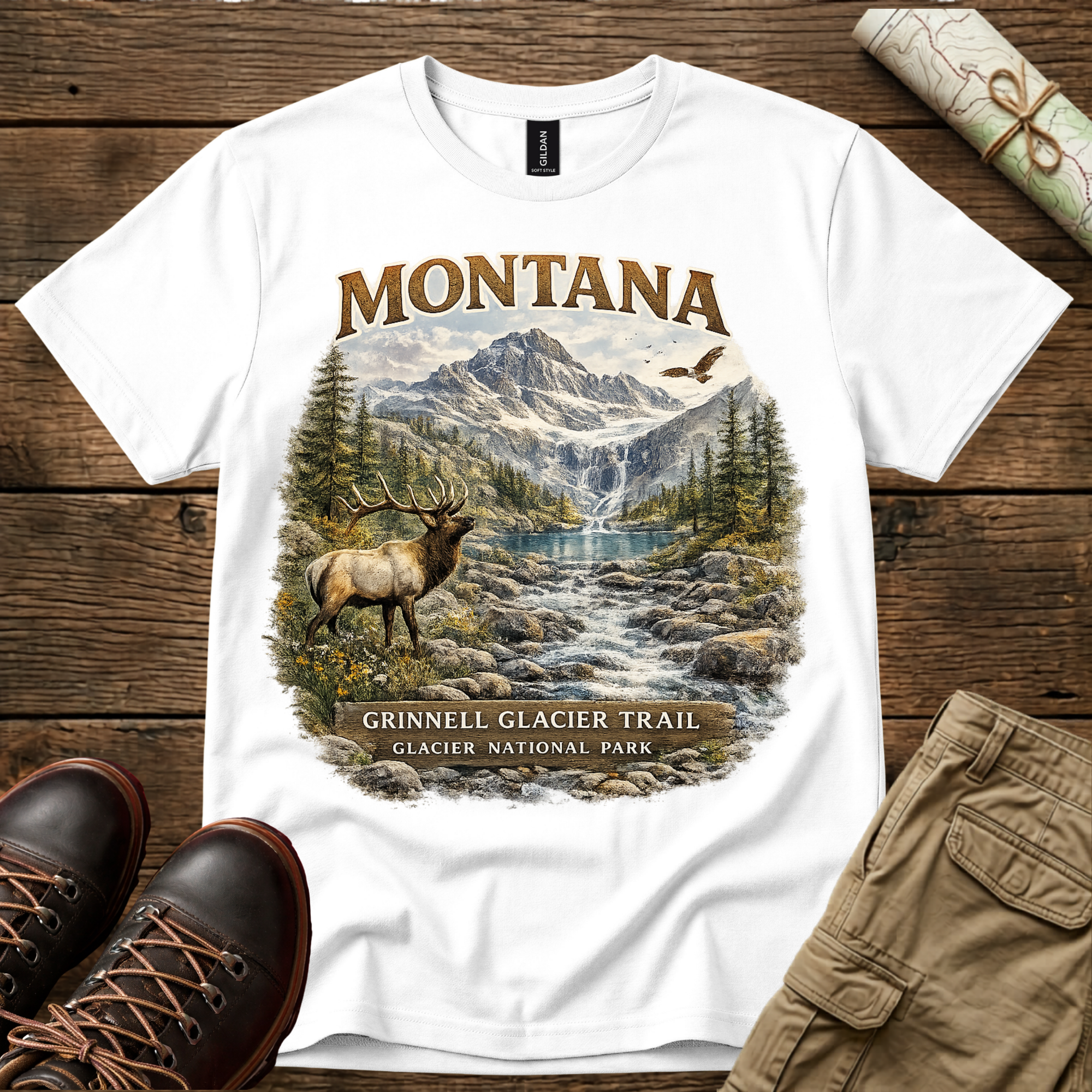 Montana Grinnell Glacier Trail T-Shirt