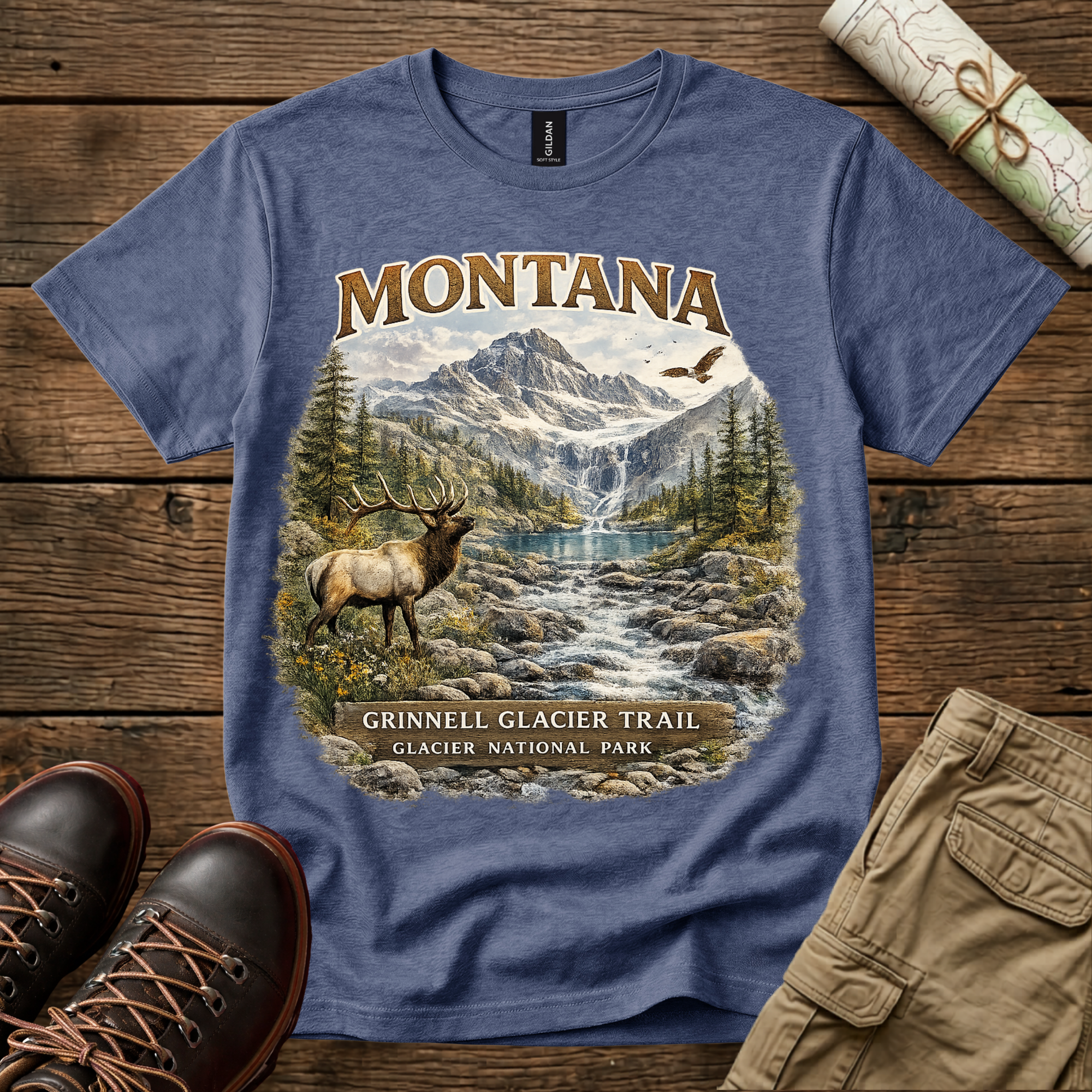Montana Grinnell Glacier Trail T-Shirt
