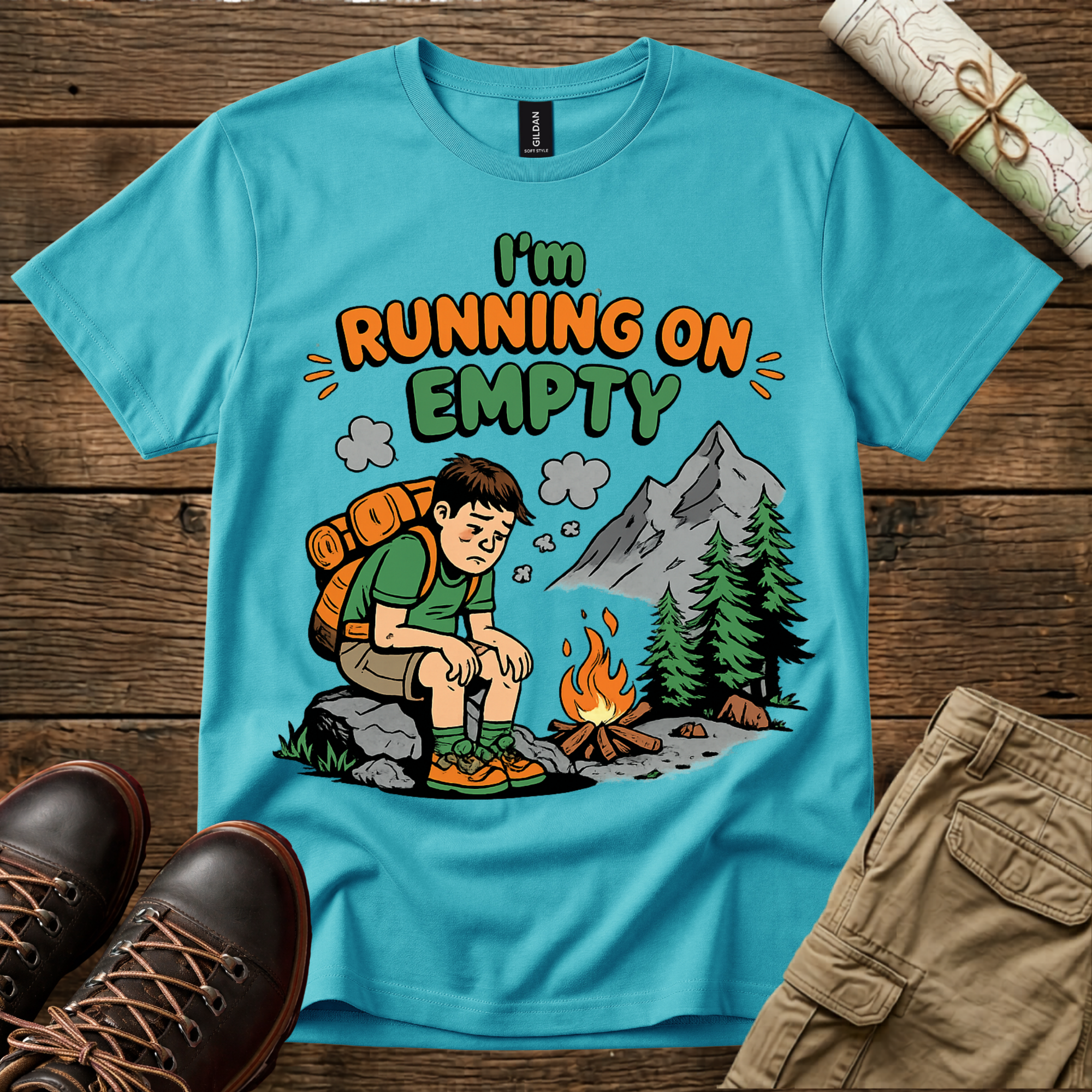 Running On Empty Hiking T-Shirt