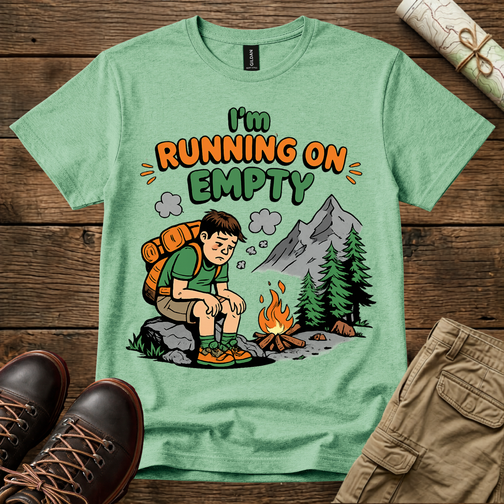 Running On Empty Hiking T-Shirt