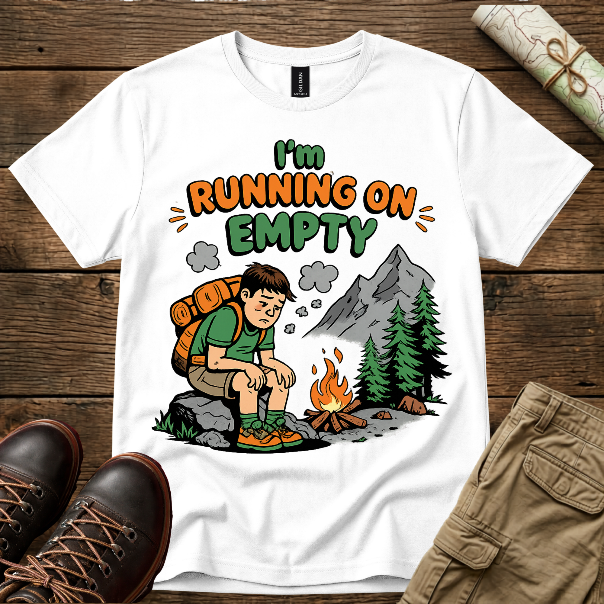 Running On Empty Hiking T-Shirt