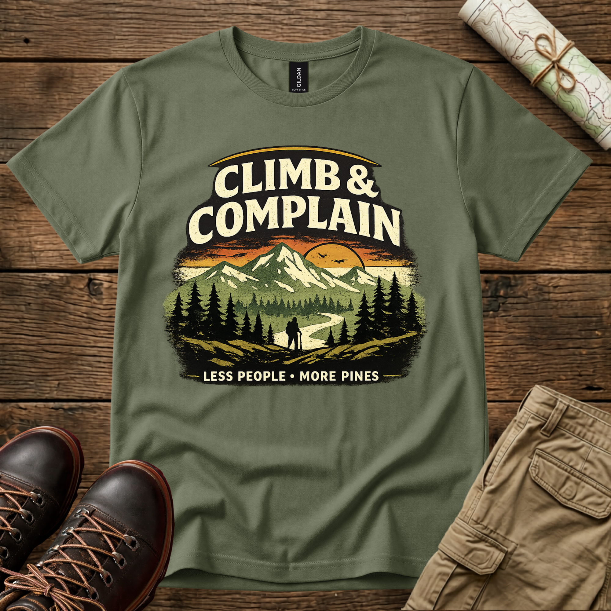 Climb & Complain Mountain T-Shirt