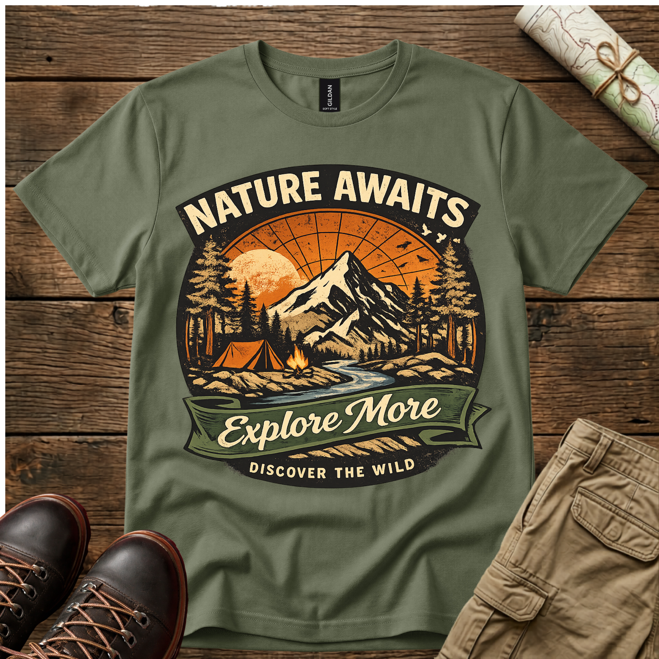 Nature Awaits Explore More T-Shirt