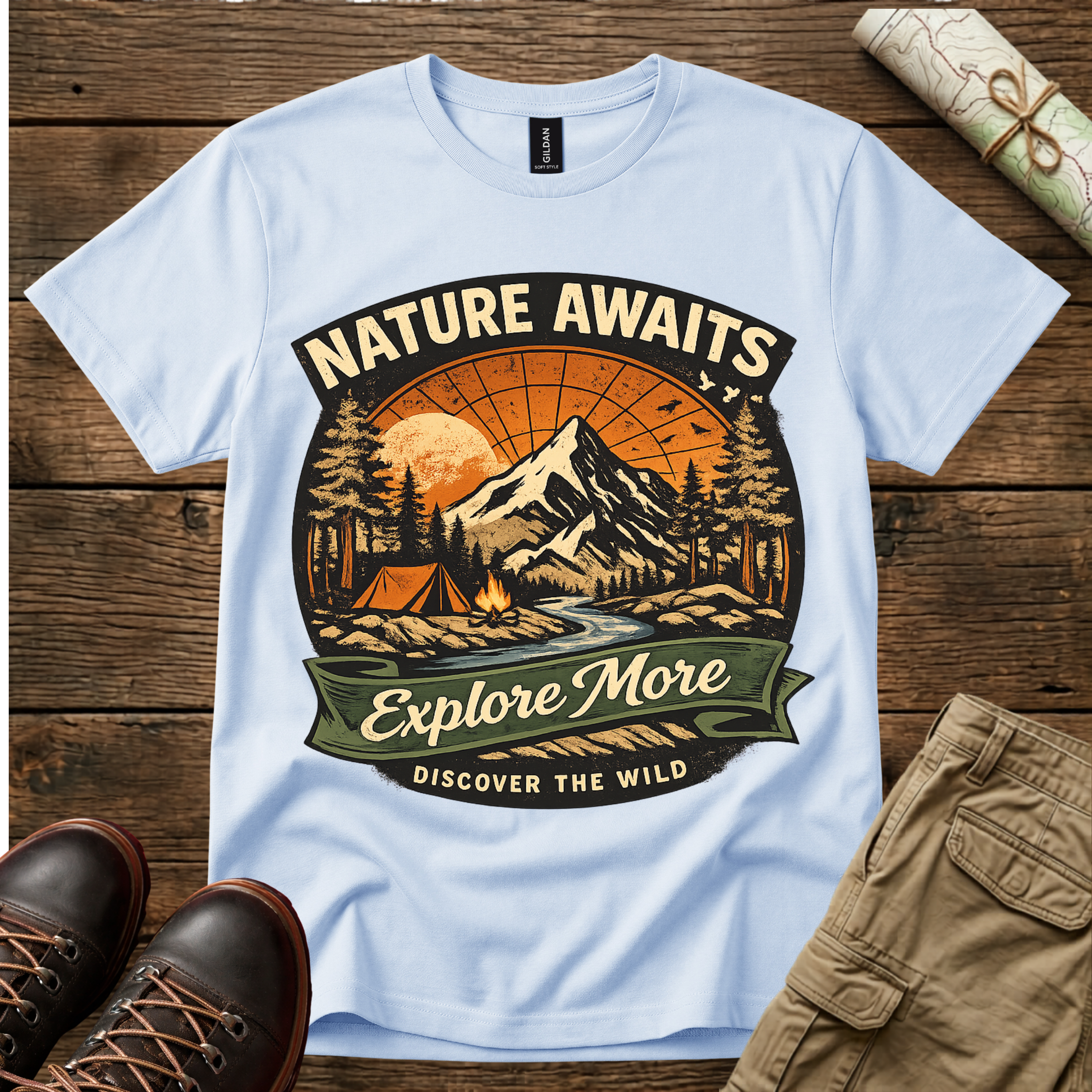 Nature Awaits Explore More T-Shirt