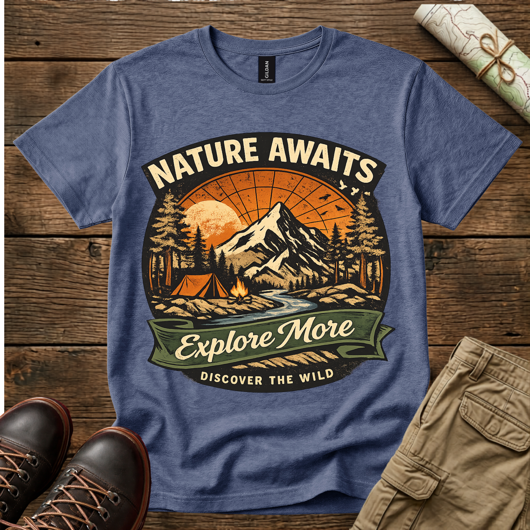 Nature Awaits Explore More T-Shirt