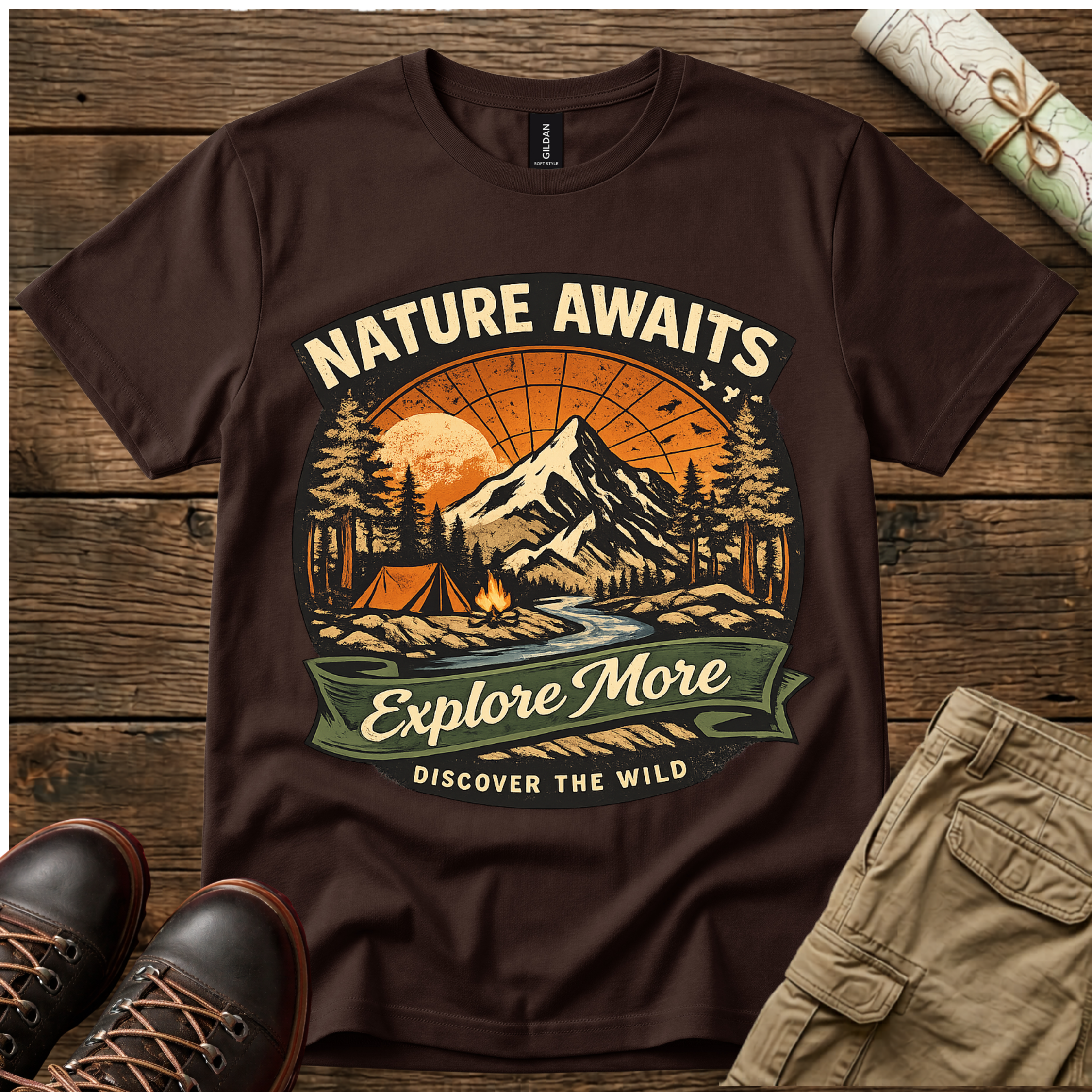 Nature Awaits Explore More T-Shirt