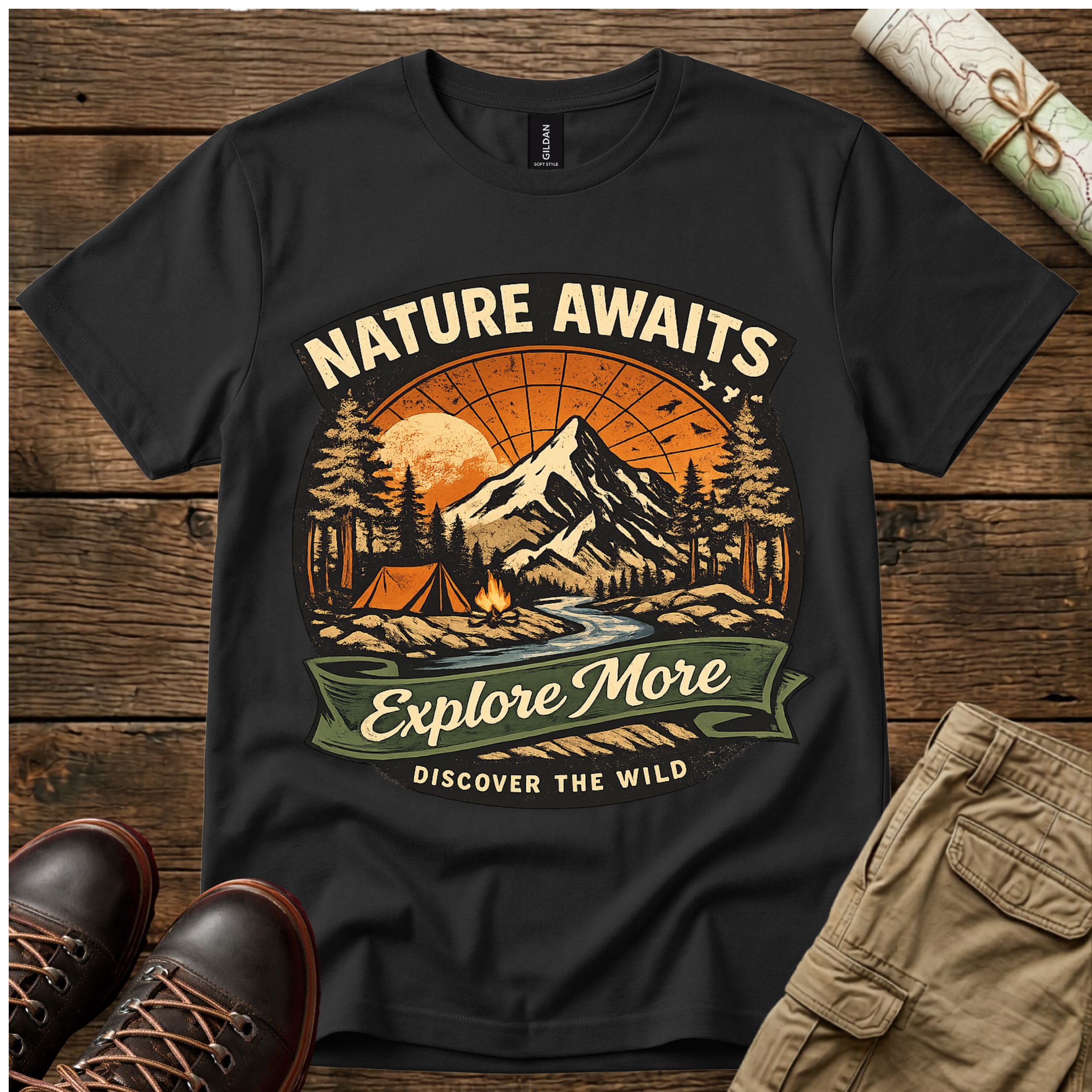 Nature Awaits Explore More T-Shirt