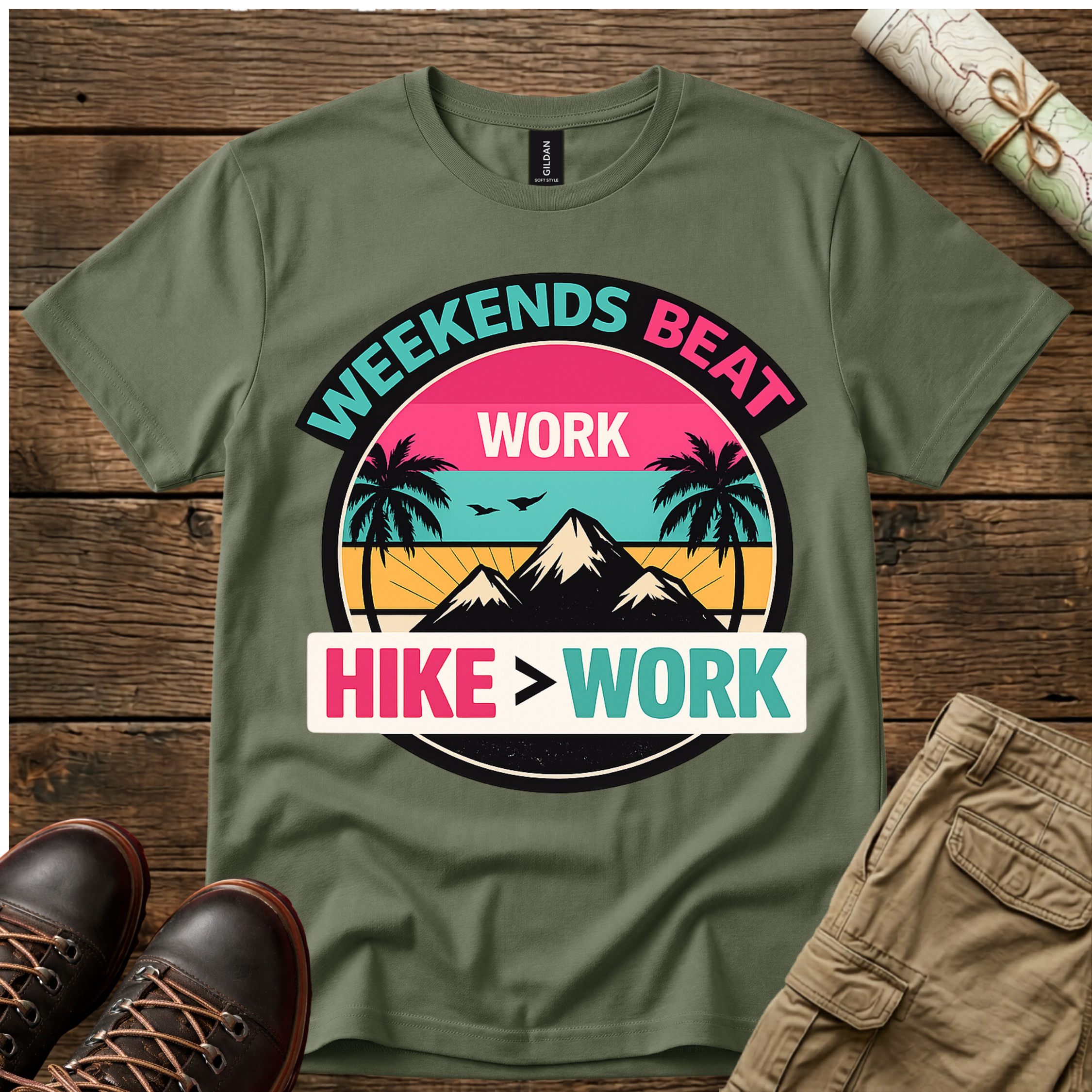 Weekends Beat Work T-Shirt