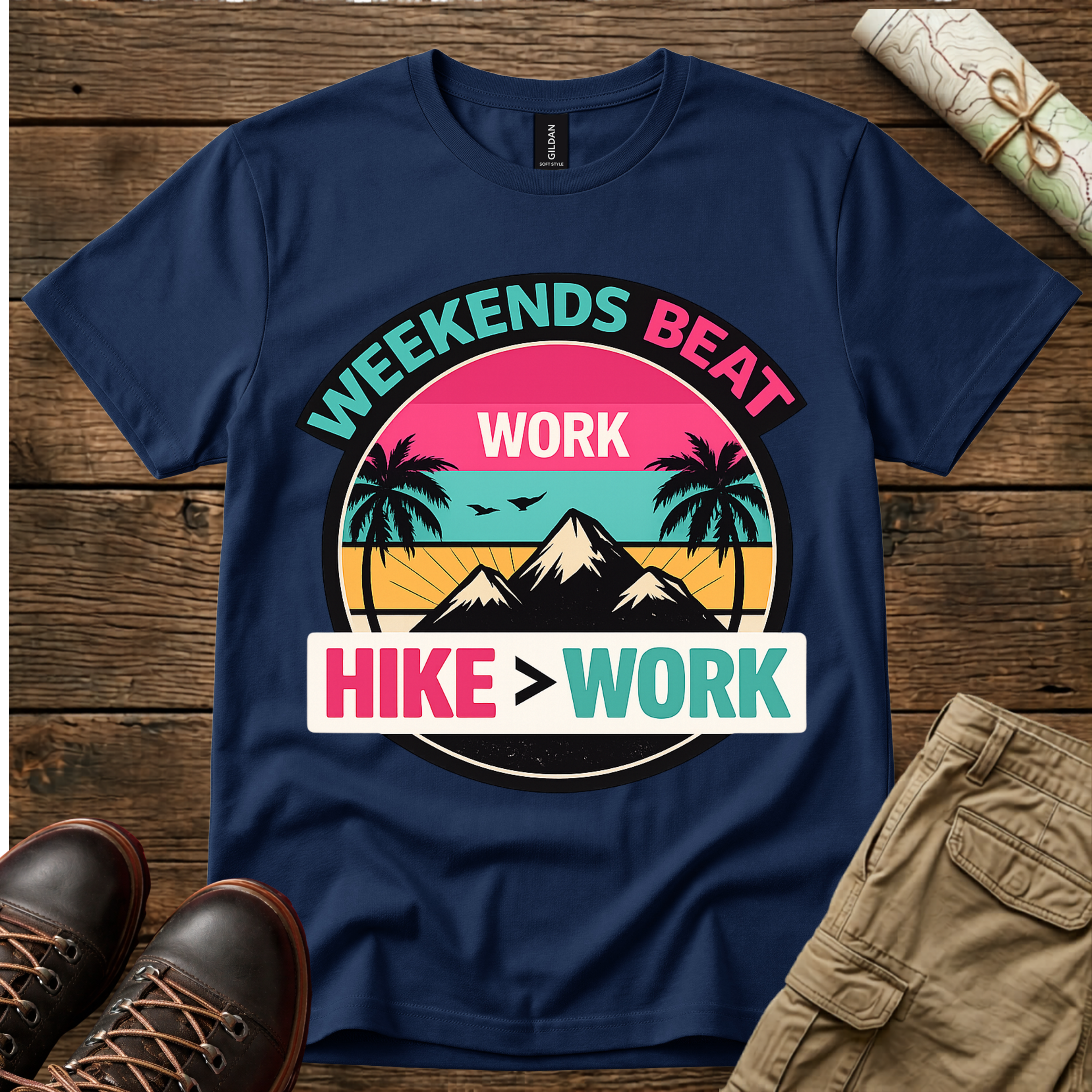 Weekends Beat Work T-Shirt
