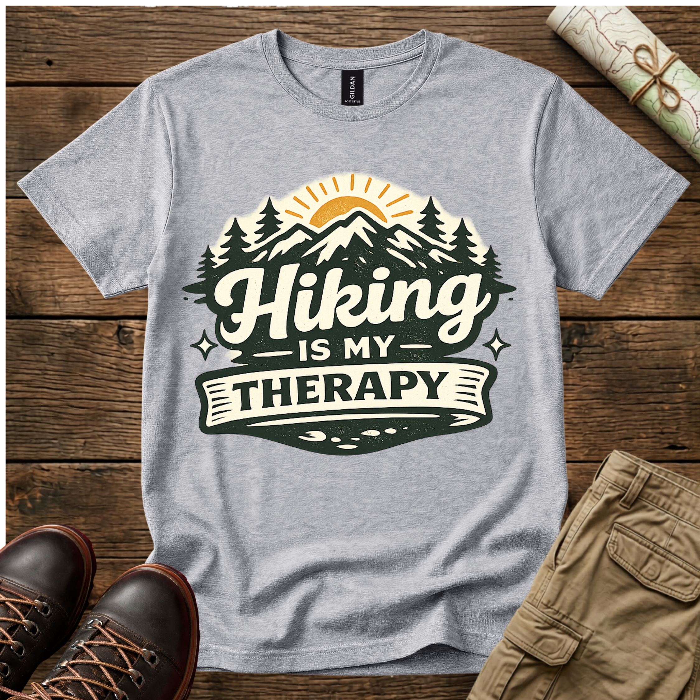 Hiking Is My Therapy T-Shirt