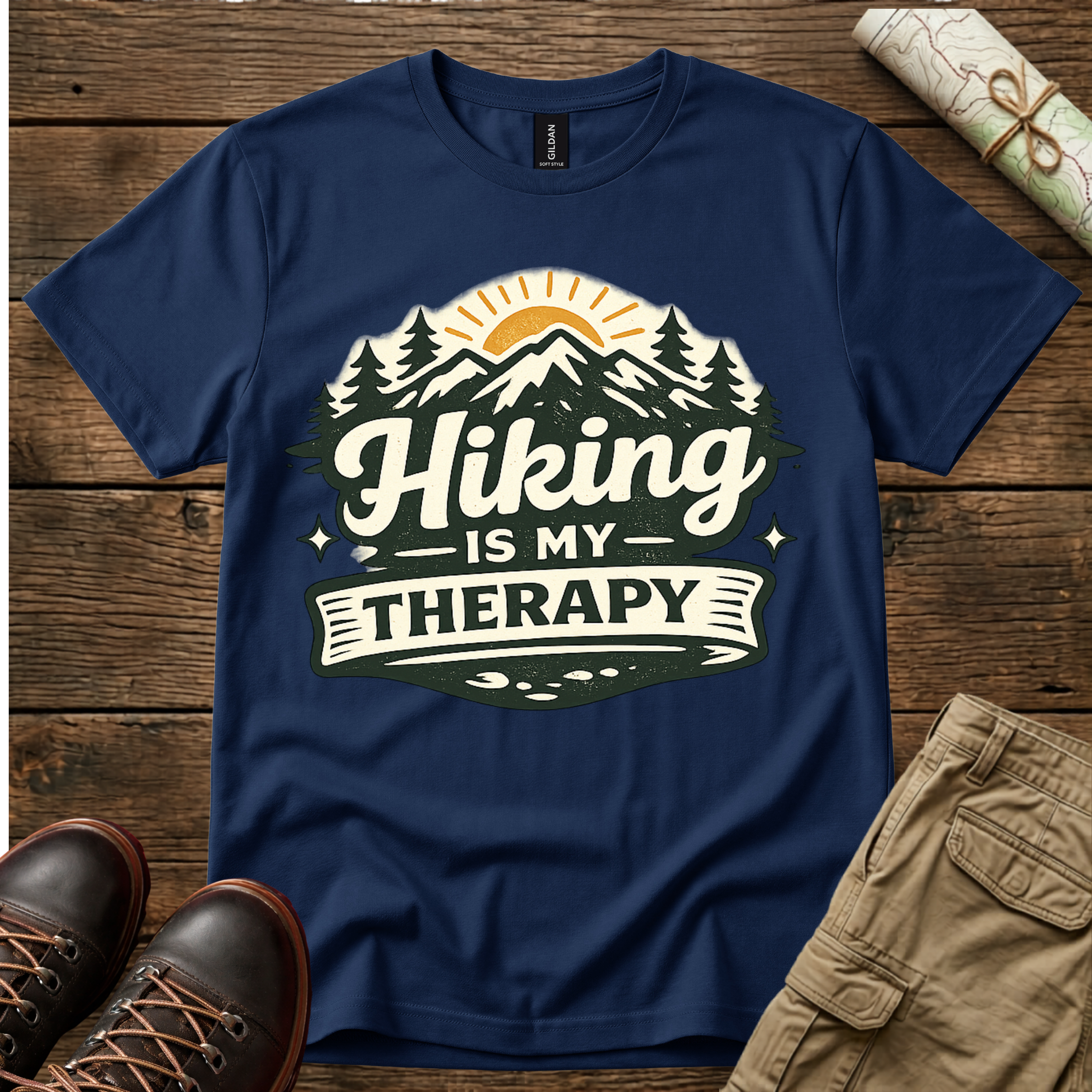 Hiking Is My Therapy T-Shirt