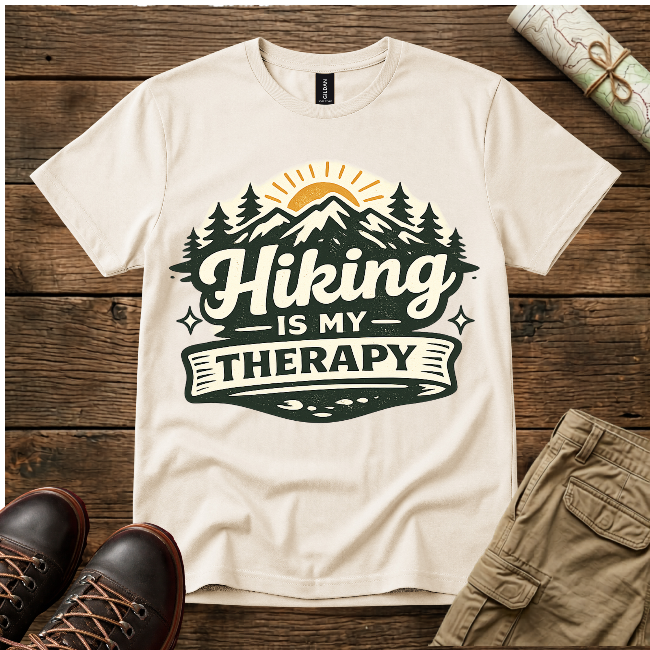 Hiking Is My Therapy T-Shirt