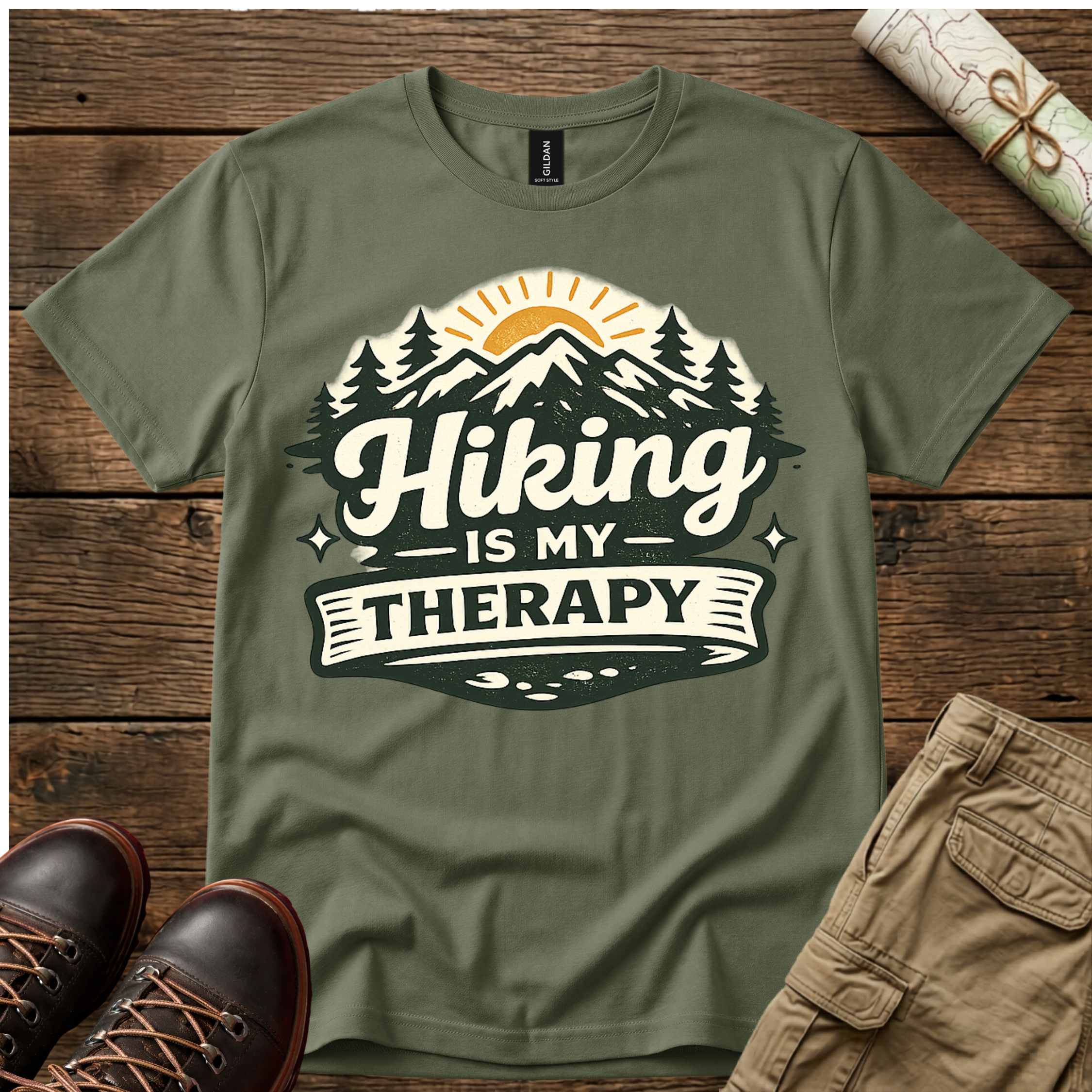 Hiking Is My Therapy T-Shirt