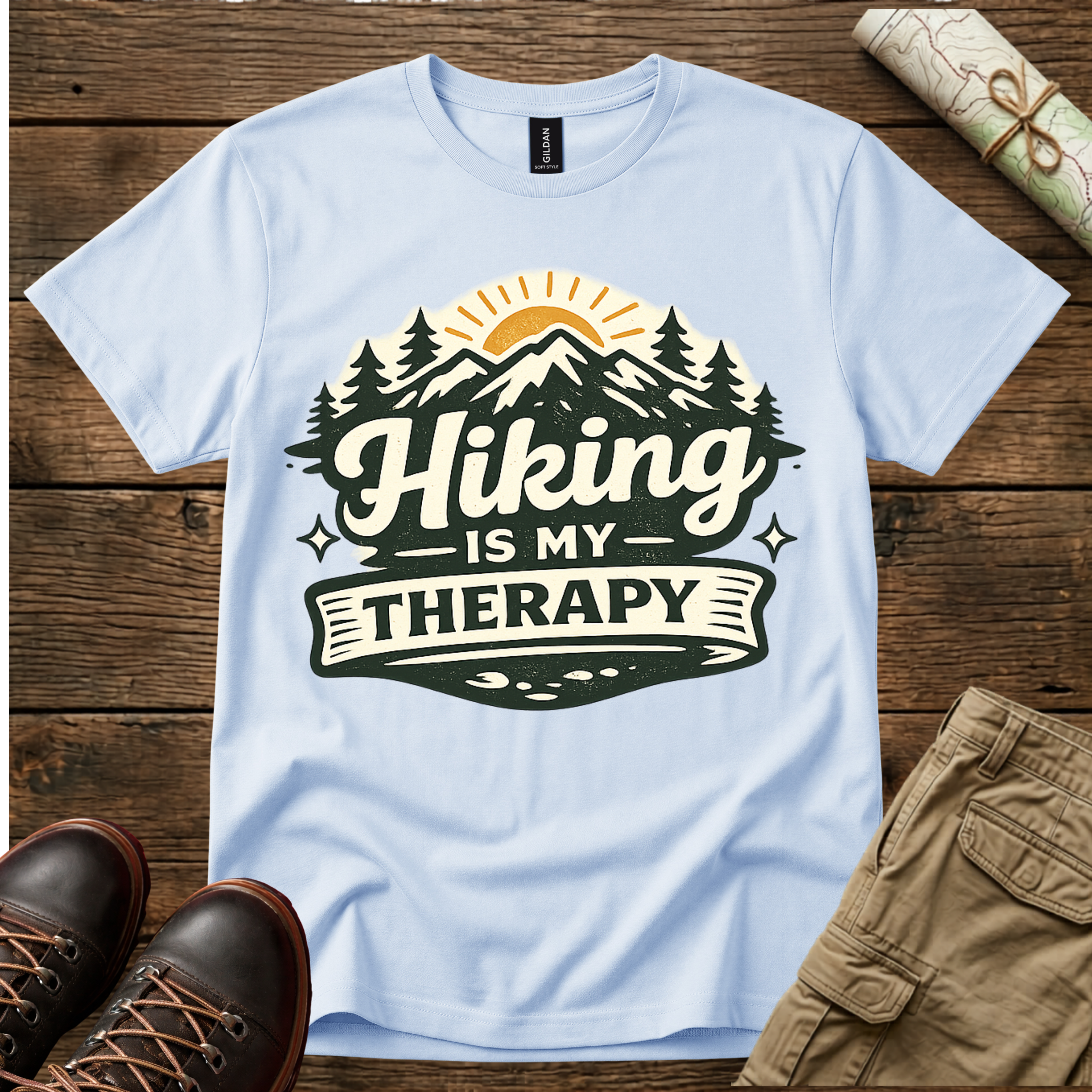 Hiking Is My Therapy T-Shirt