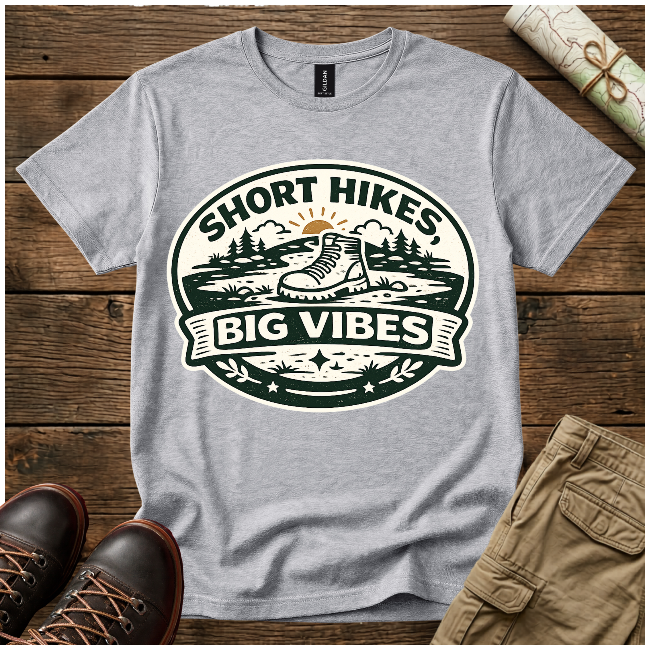 Short Hikes Big Vibes T-Shirt