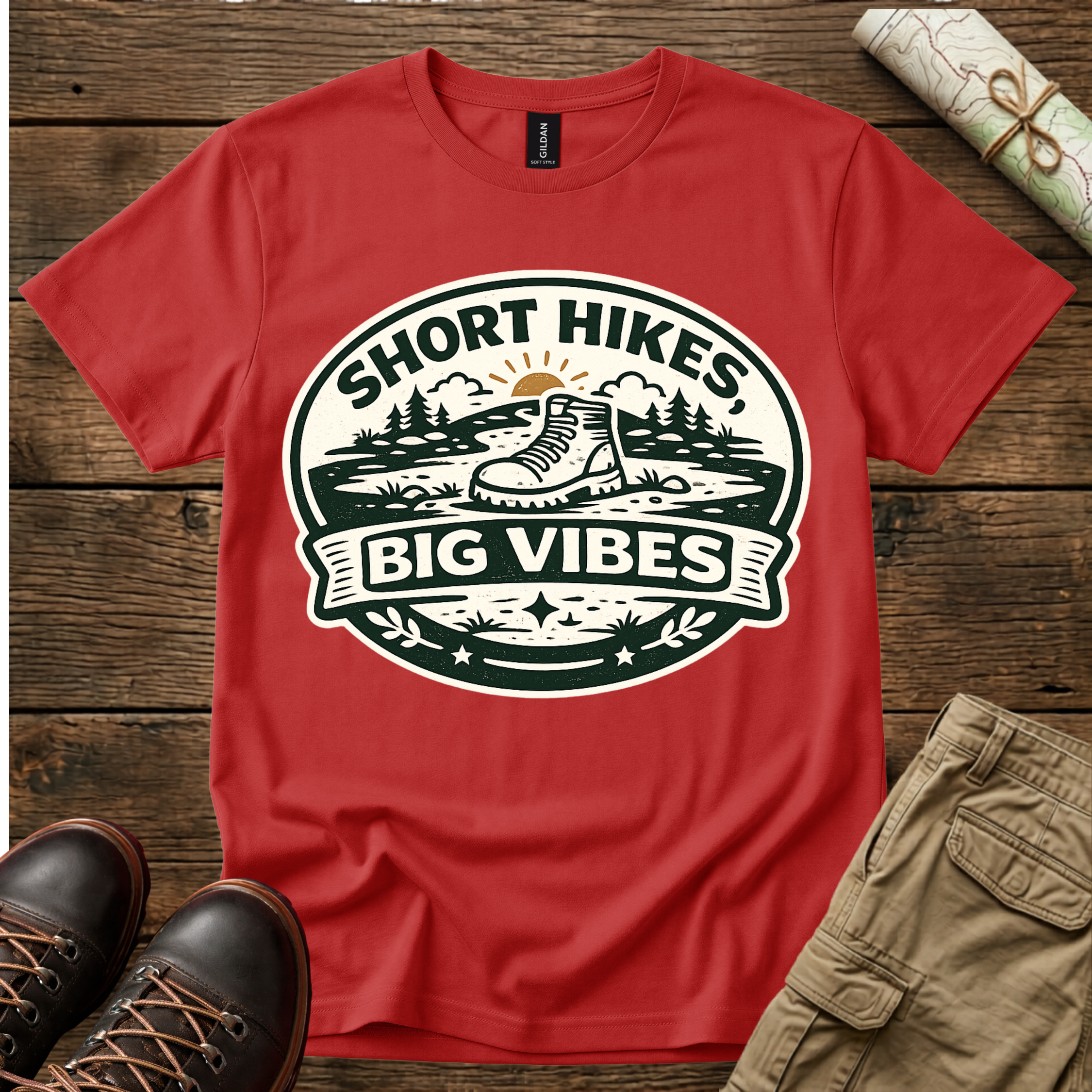 Short Hikes Big Vibes T-Shirt