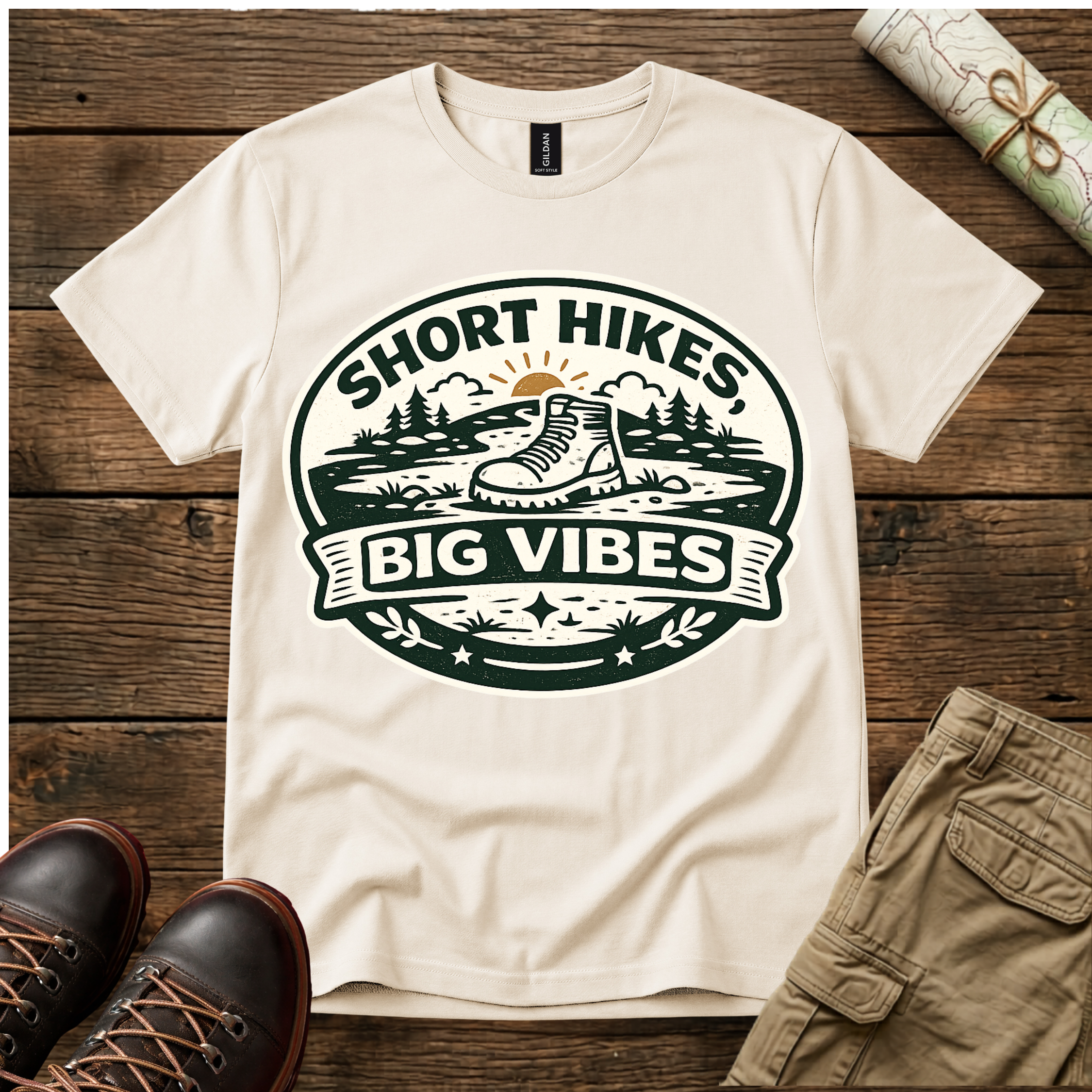 Short Hikes Big Vibes T-Shirt