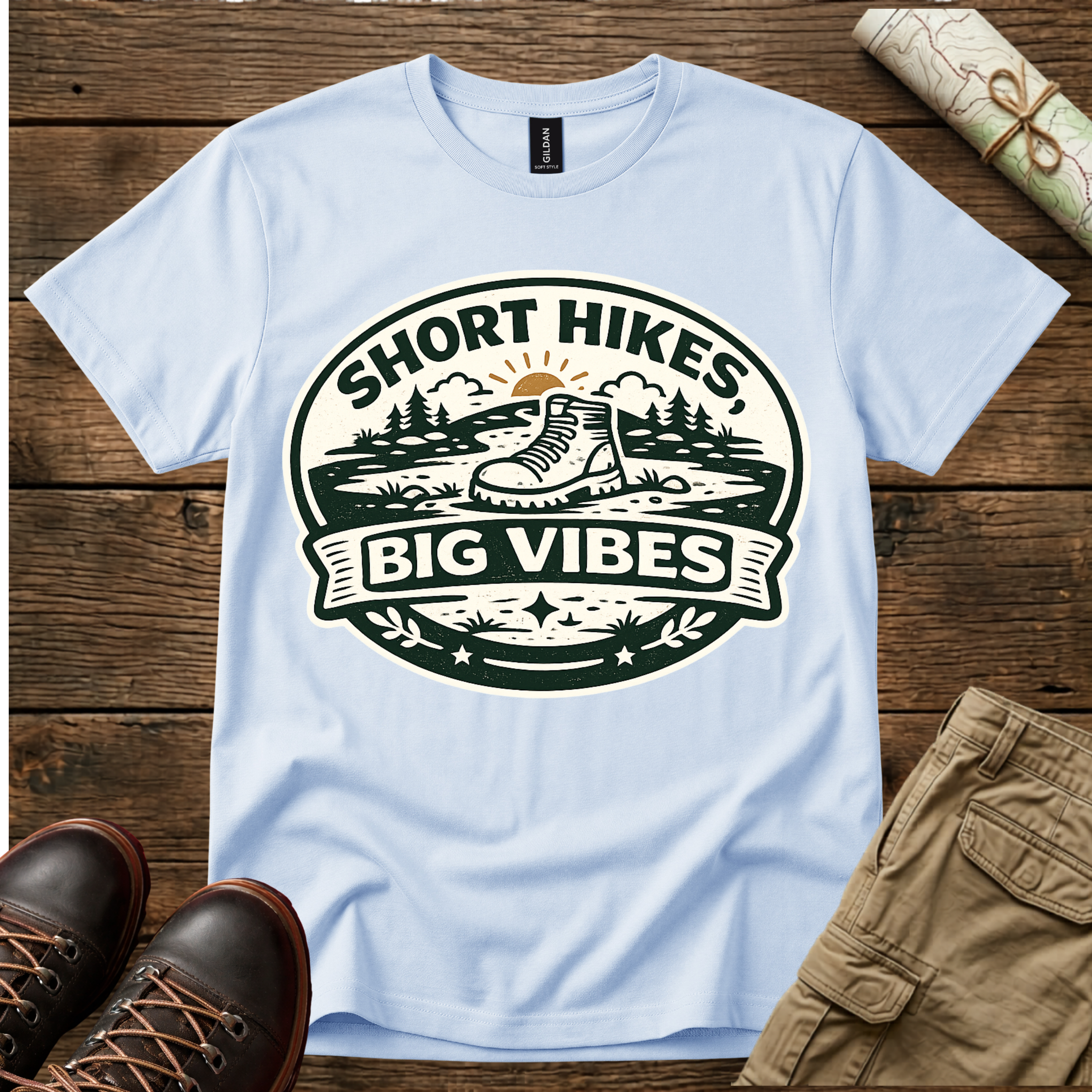 Short Hikes Big Vibes T-Shirt