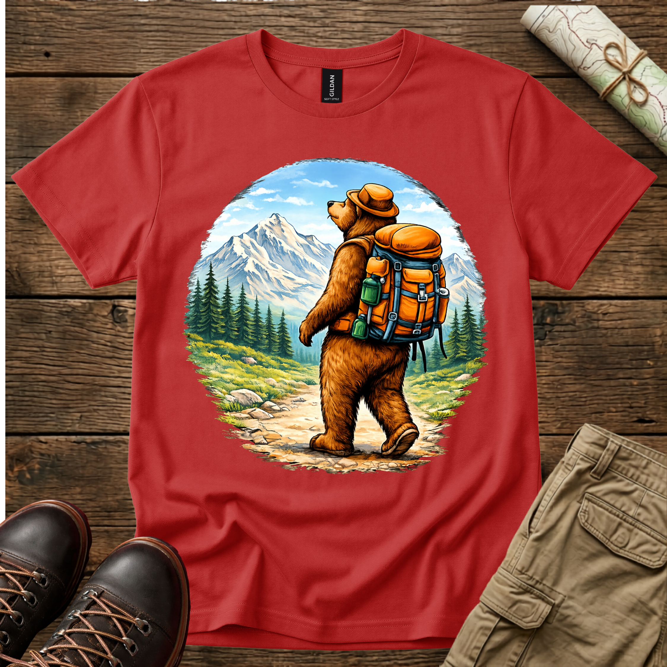 Hiking Bear T-Shirt