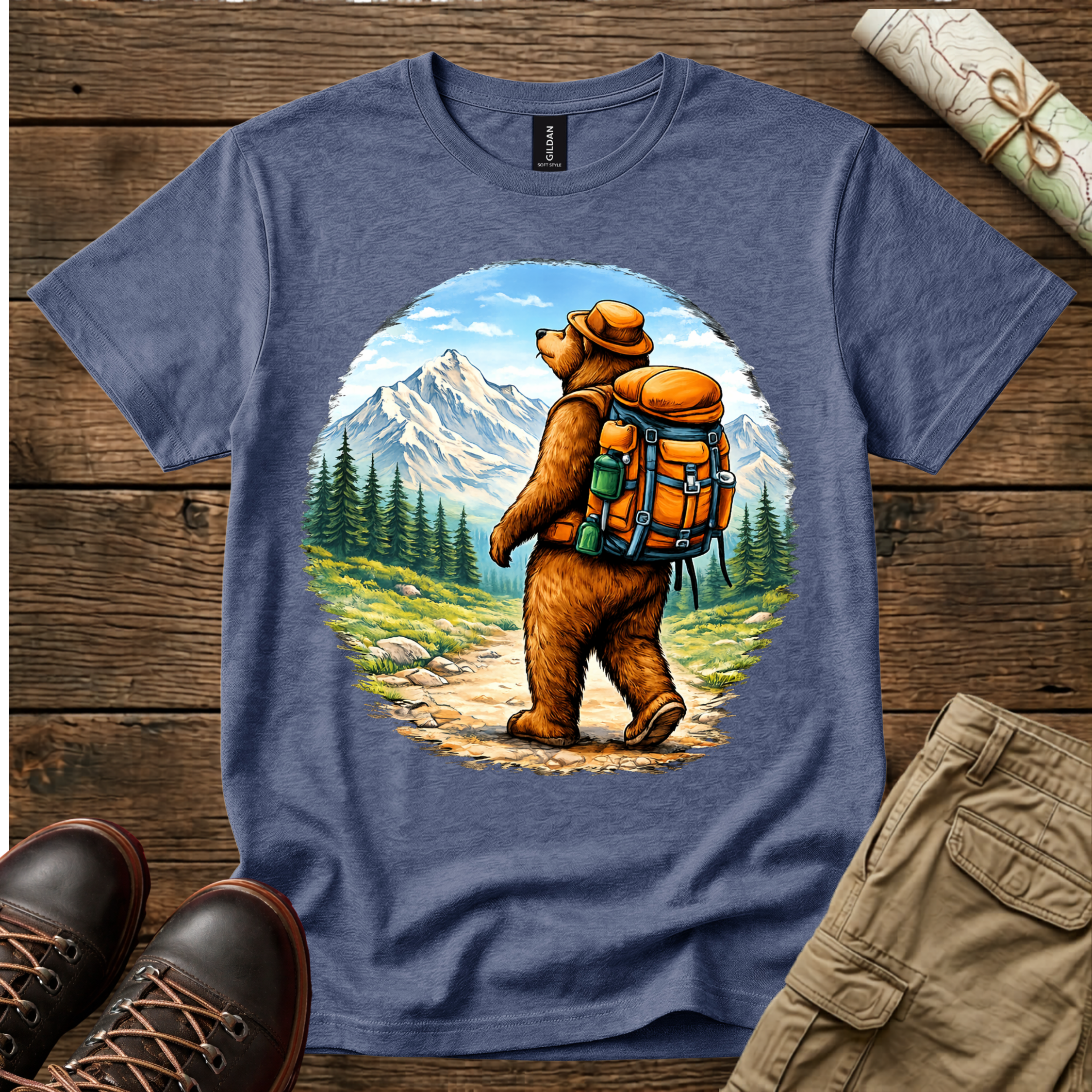 Hiking Bear T-Shirt