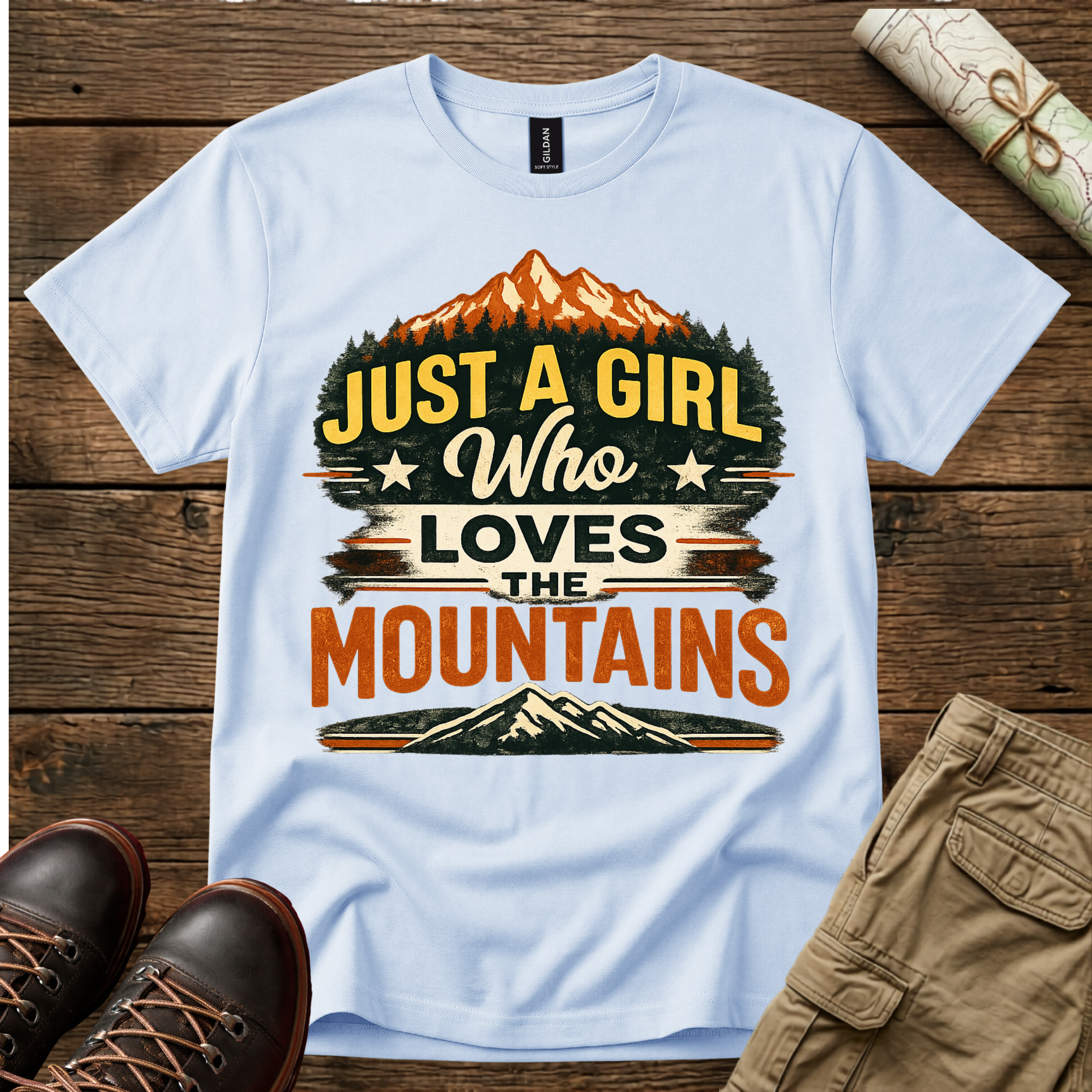 Just A Girl Loves The Mountains T-Shirt