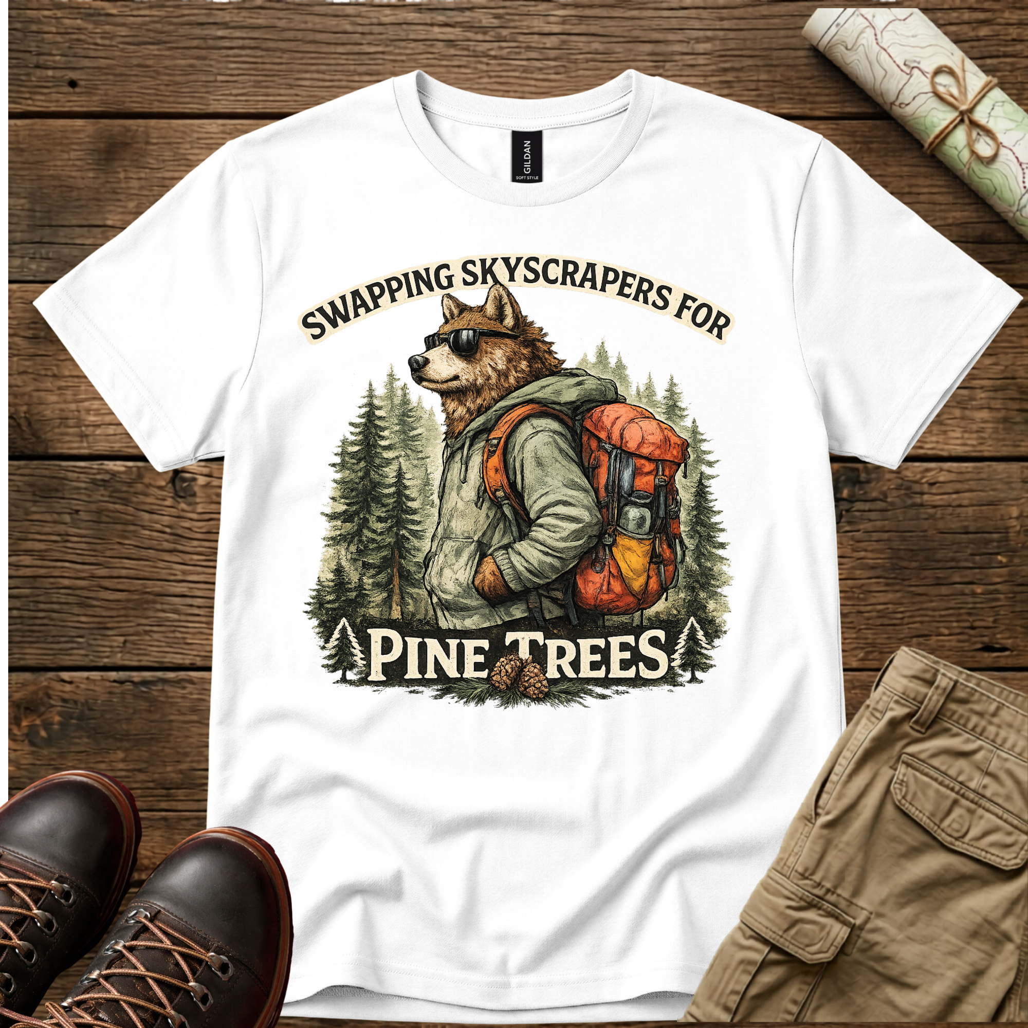 Swapping Skyscrapers For Pine Trees T-Shirt