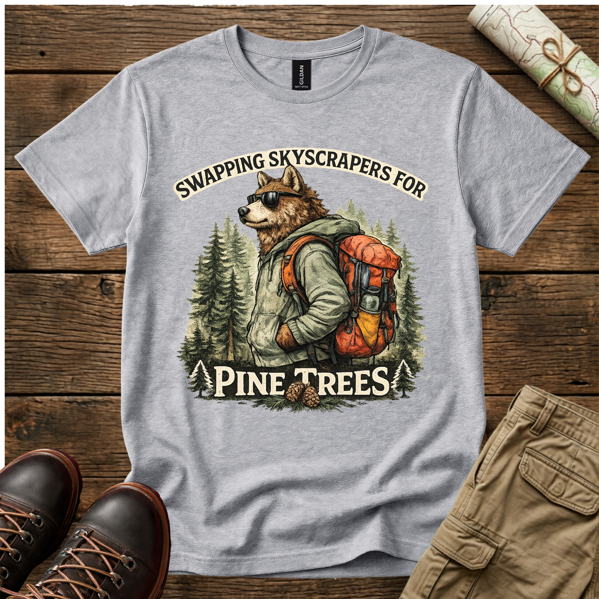 Swapping Skyscrapers For Pine Trees T-Shirt