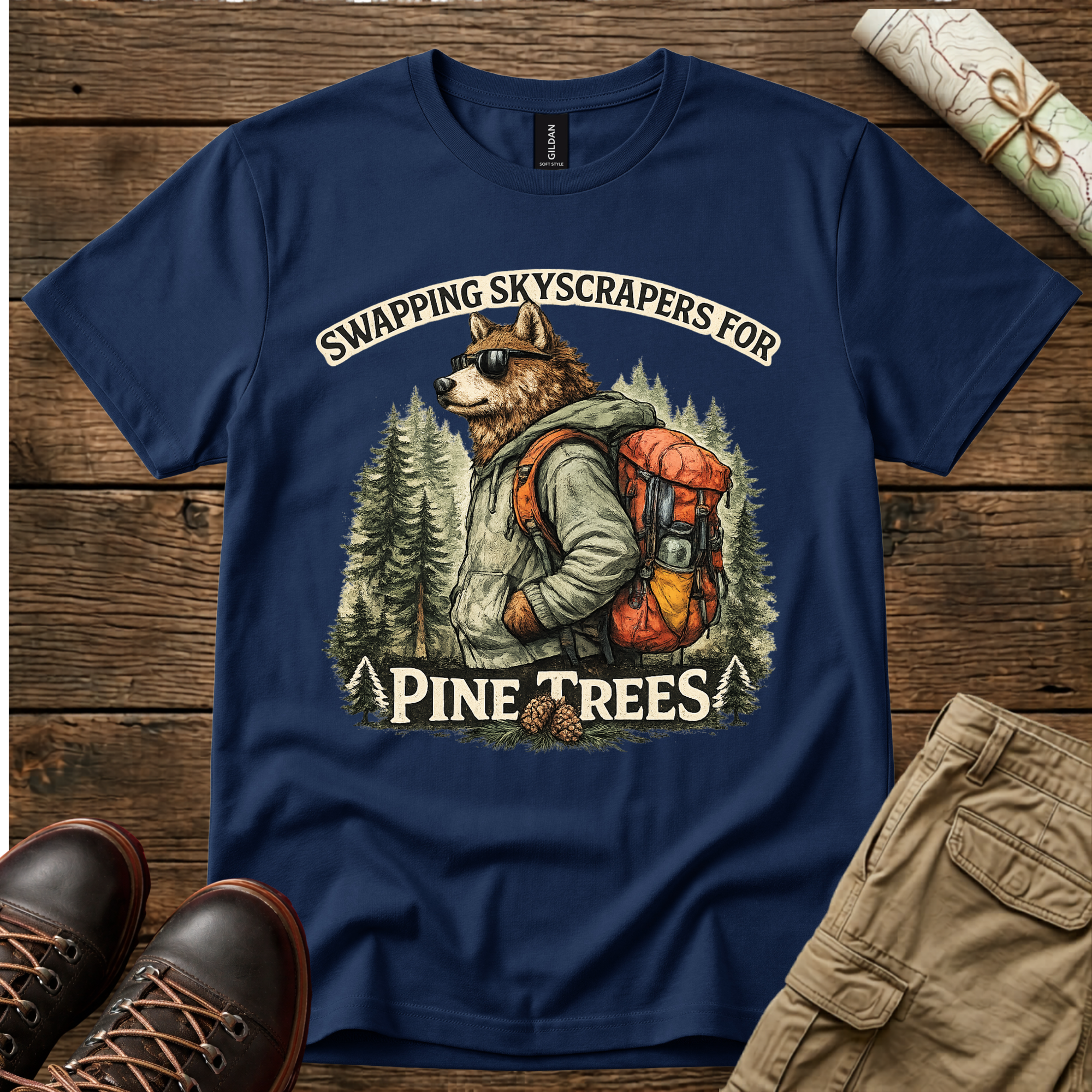 Swapping Skyscrapers For Pine Trees T-Shirt