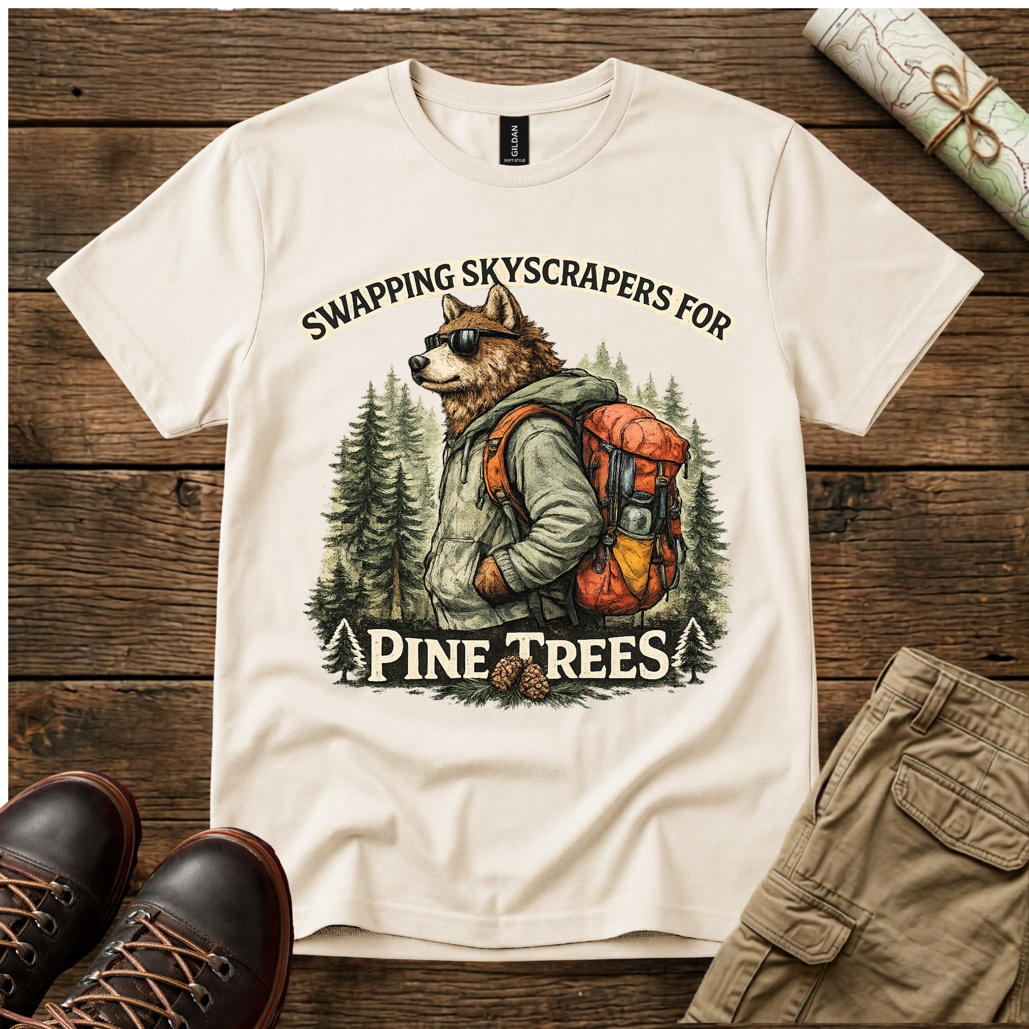Swapping Skyscrapers For Pine Trees T-Shirt