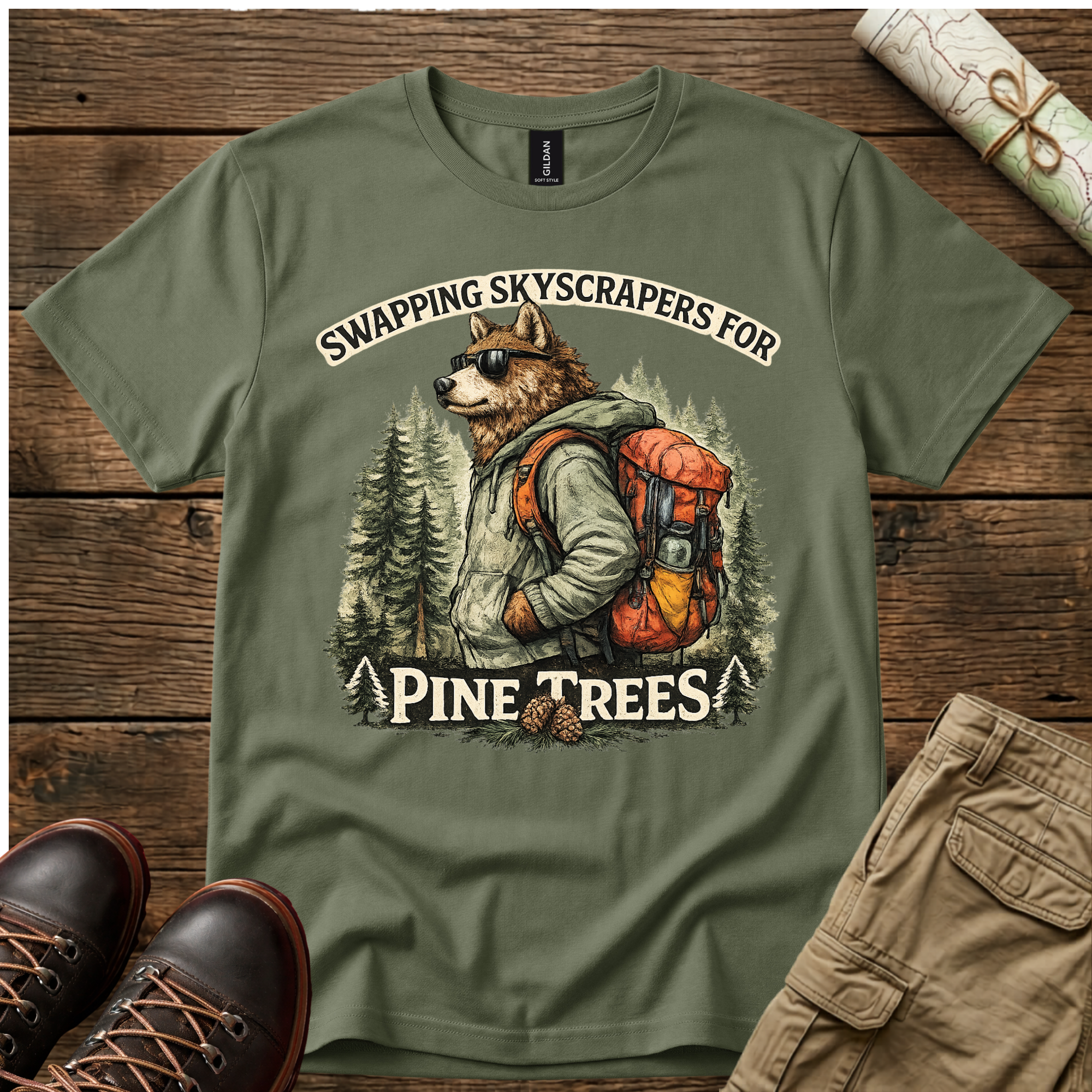 Swapping Skyscrapers For Pine Trees T-Shirt