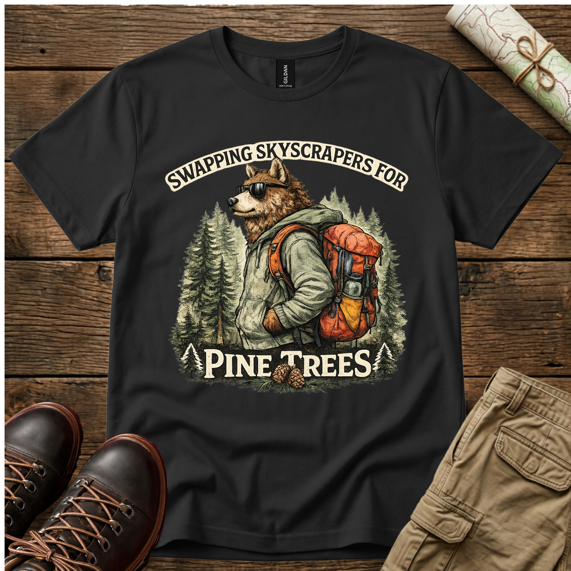 Swapping Skyscrapers For Pine Trees T-Shirt