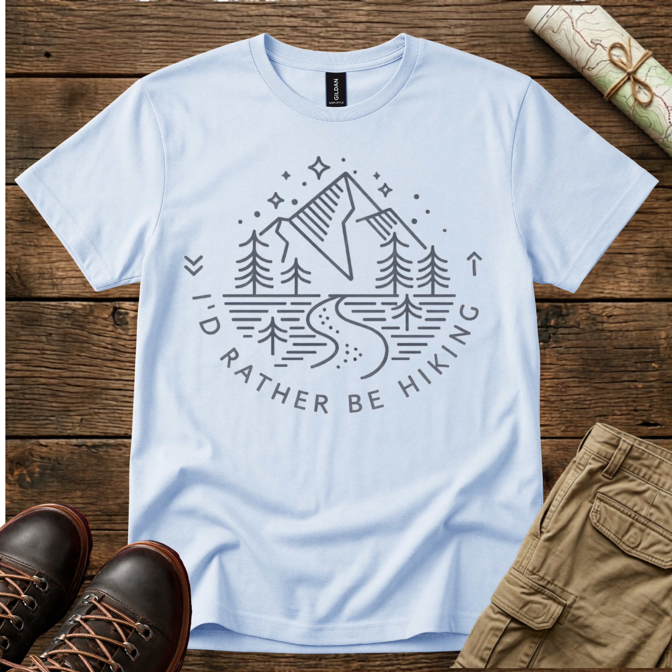 I'D Rather Be Hiking T-Shirt