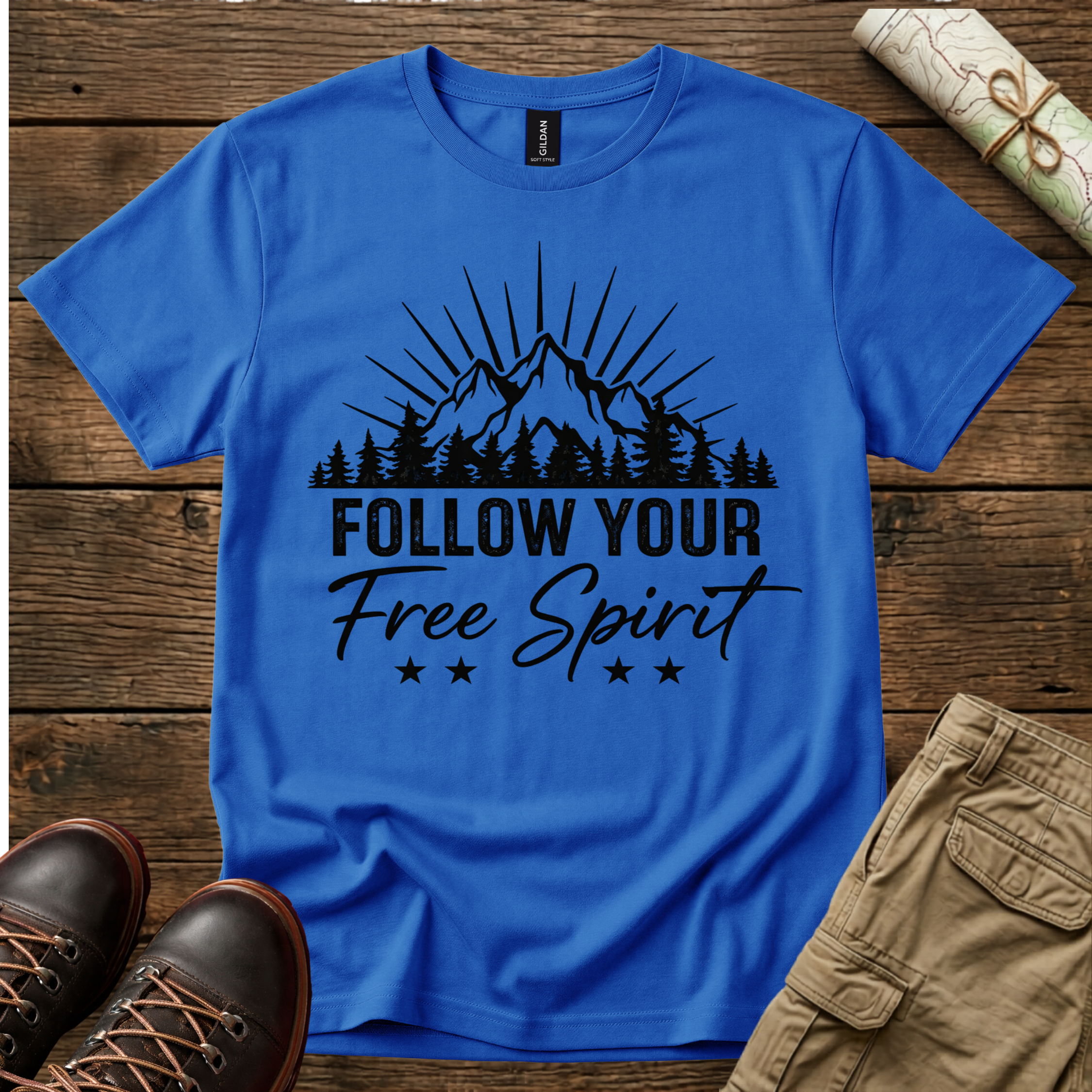 Follow Your Free Spirit Mountain T-Shirt