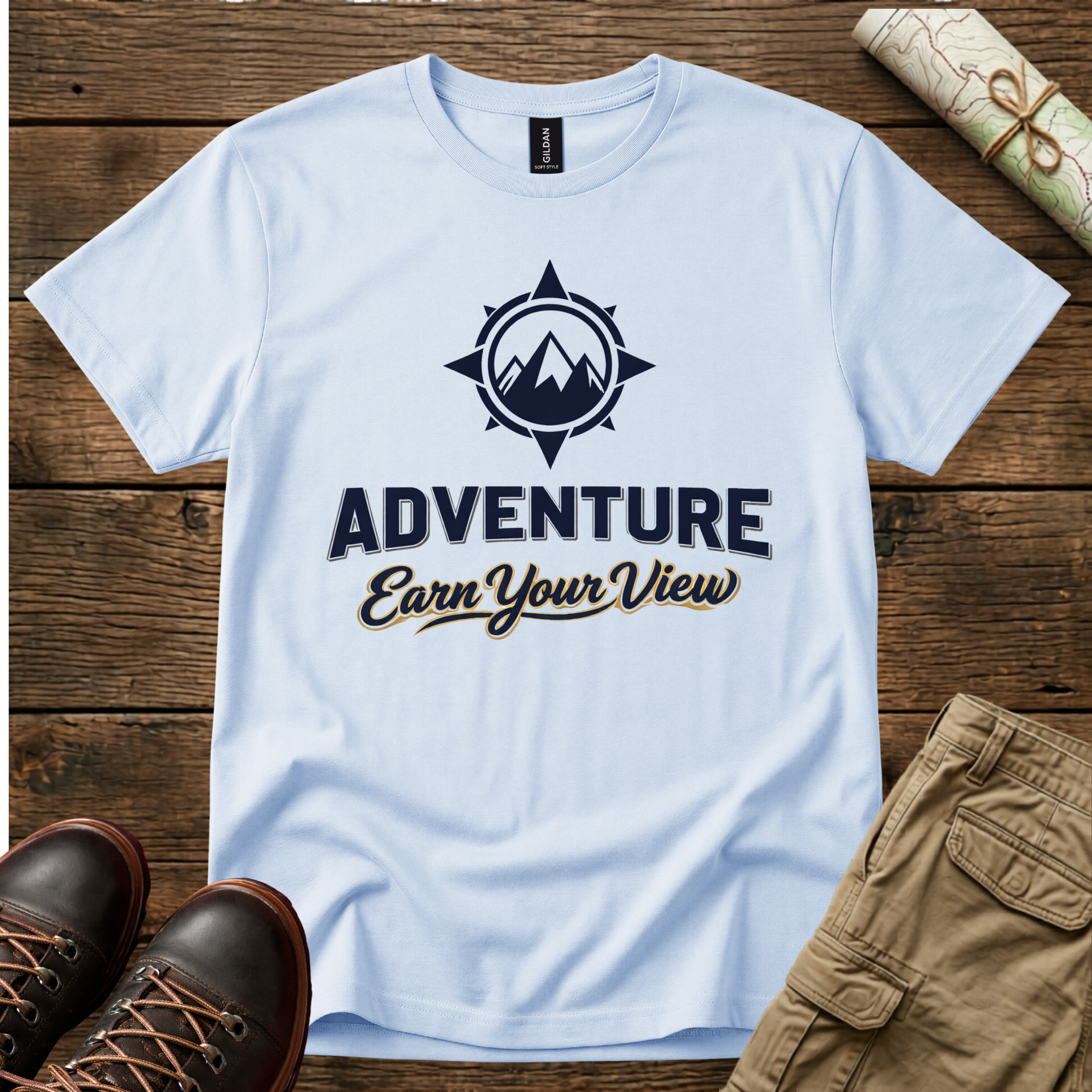 Adventure "Earn Your View"  T-Shirt