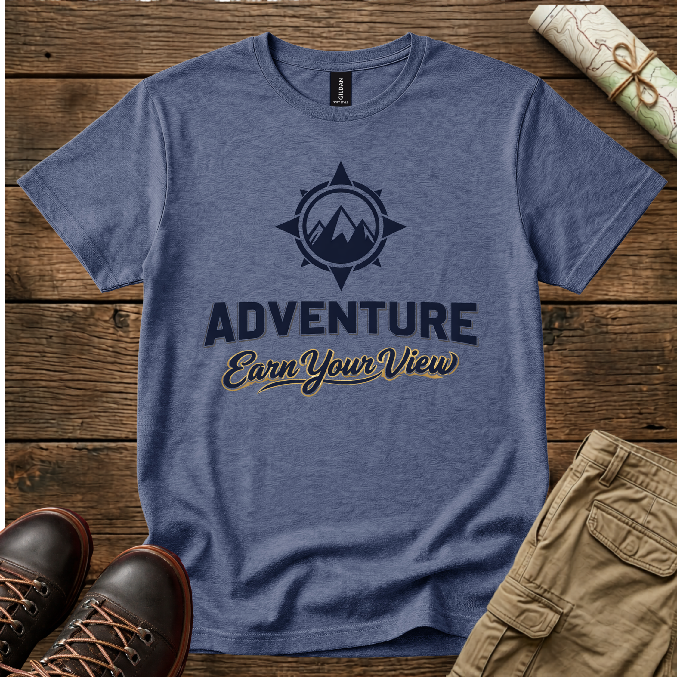 Adventure "Earn Your View"  T-Shirt