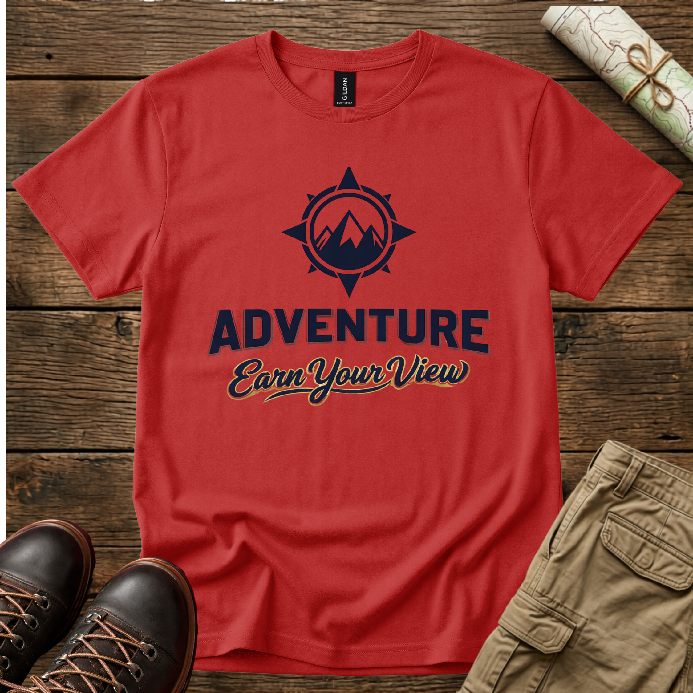 Adventure "Earn Your View"  T-Shirt