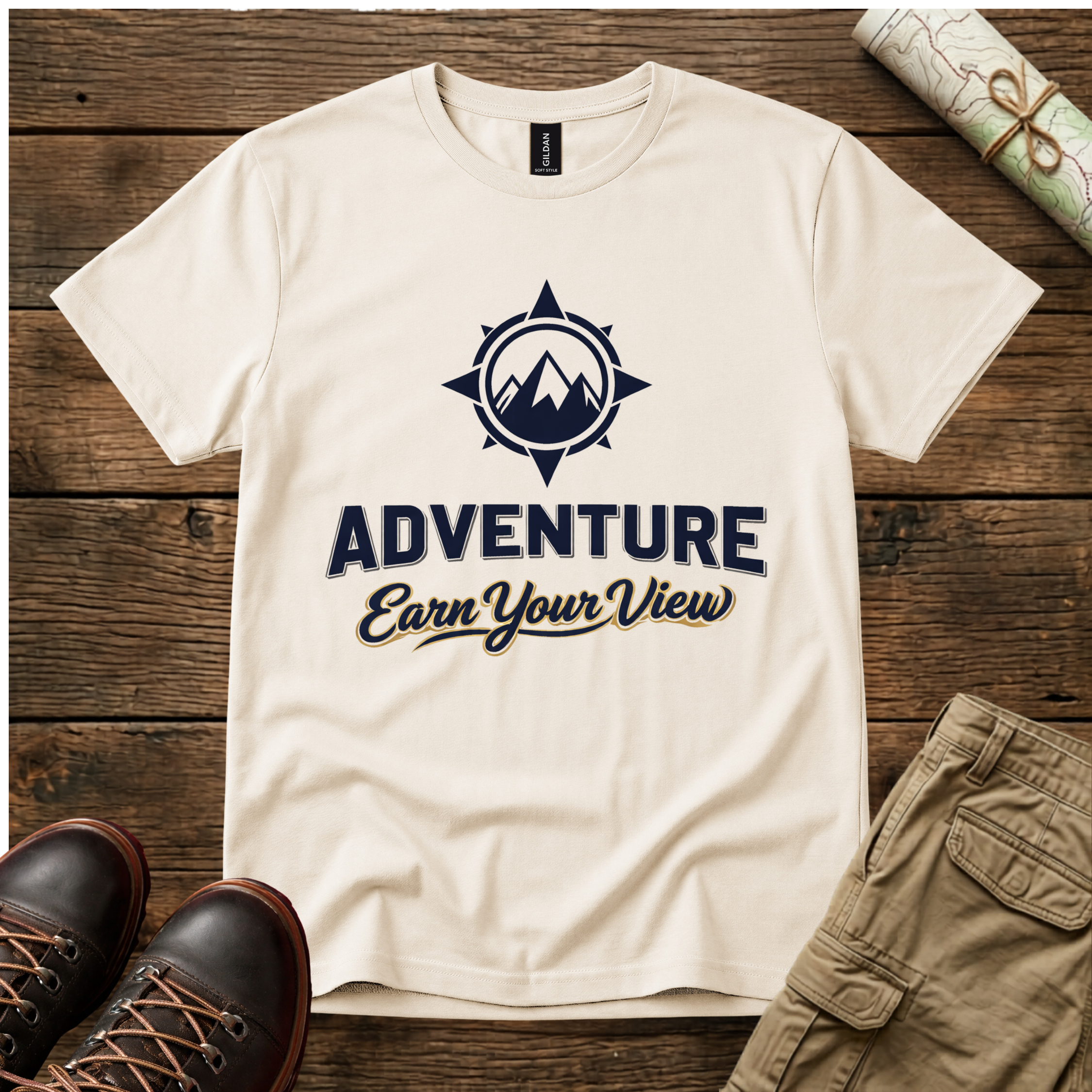Adventure "Earn Your View"  T-Shirt
